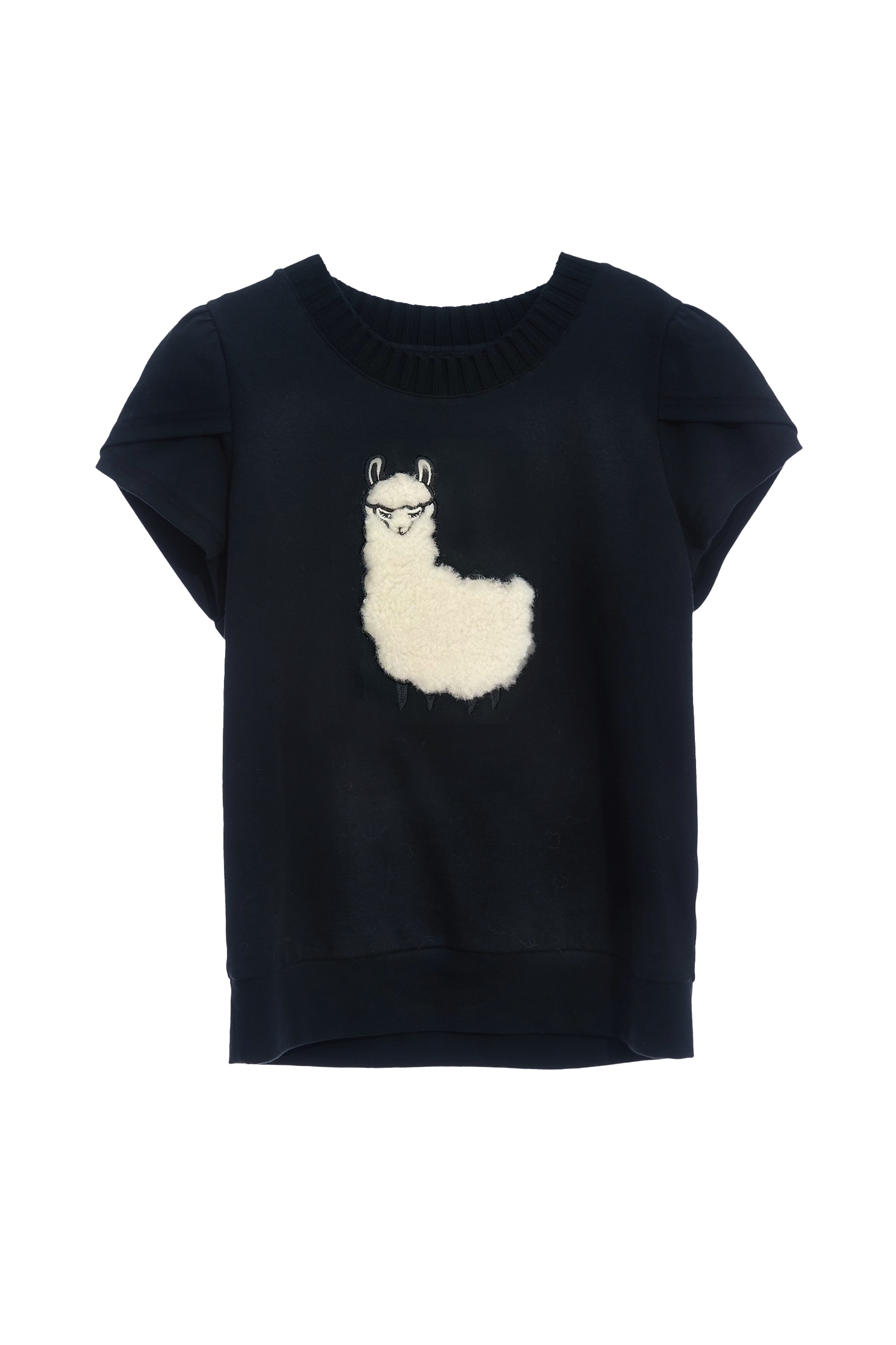 Alpaca Graphic Short Sleeve TeeAlpaca Graphic Short Sleeve Tee,T-shirts,Tops,Season (AW) Look