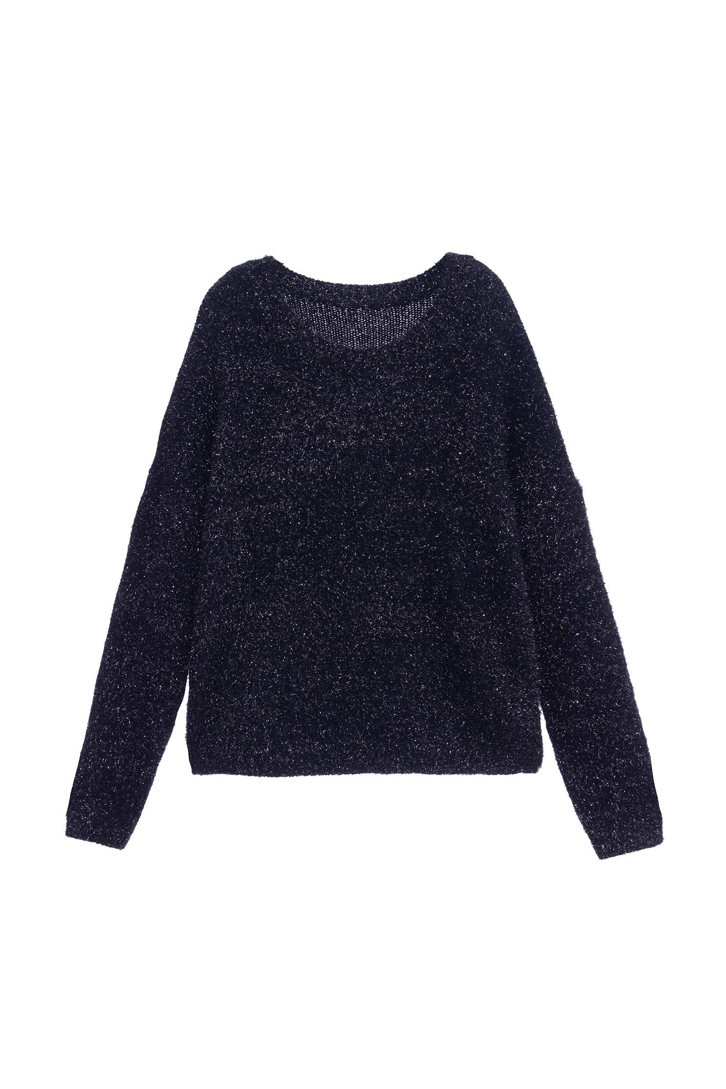 Navy Knit Top With Metallic ThreadNavy Knit Top With Metallic Thread,Tops,Season (AW) Look,Knitted,Knitted tops,Knitted tops