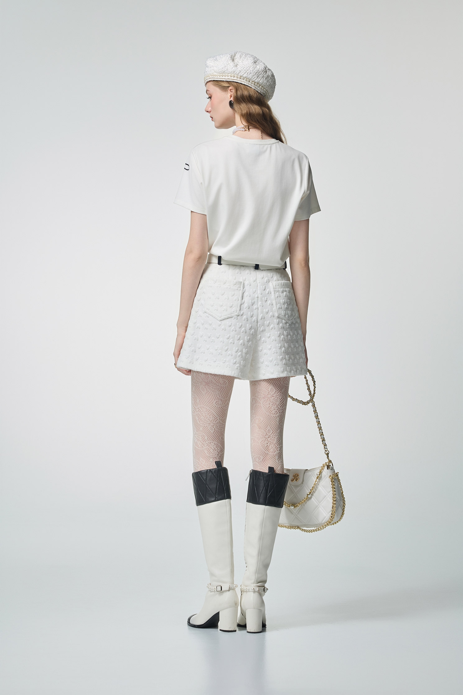 Front Embroidery Slogan Short Sleeve TeeFront Embroidery Slogan Short Sleeve Tee,T-shirts,Tops,Embroidered,White tops,Season (AW) Look