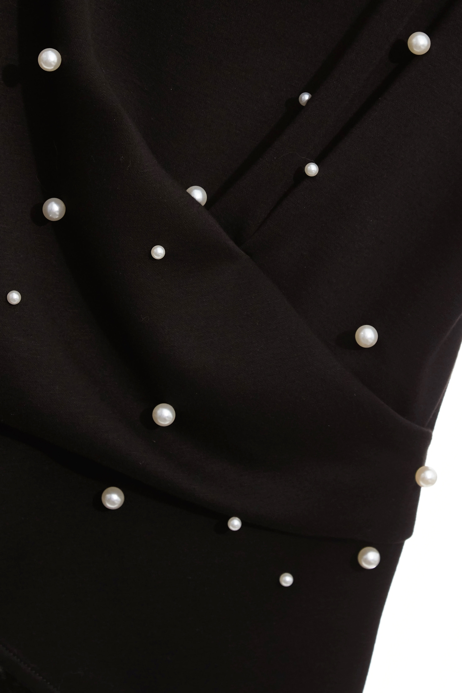 Pearl Applique Short Sleeve TopPearl Applique Short Sleeve Top,Office Looks,Tops,pearl,Season (AW) Look,Valentine