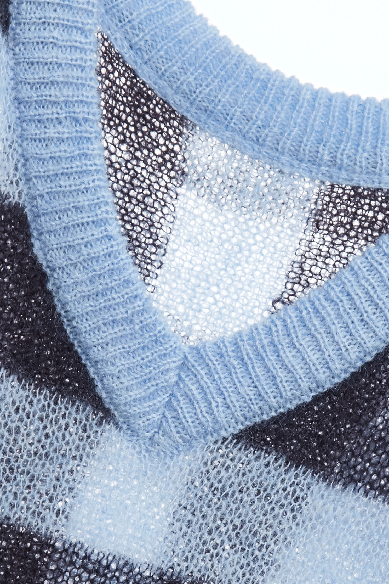 Contrast Stripe V-neck Knit TopContrast Stripe V-neck Knit Top,Tops,Plaid,Season (AW) Look,Knitted,Knitted tops