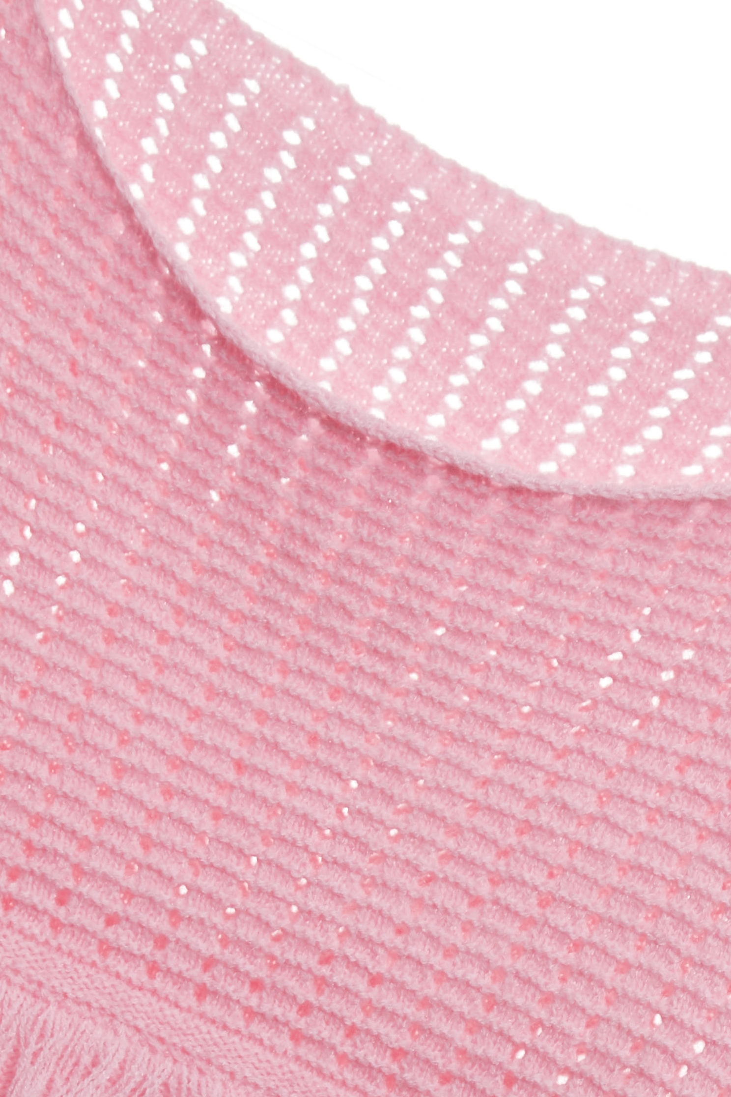 Fringe Detail Pink Knit TopFringe Detail Pink Knit Top,Tops,Season (AW) Look,Knitted,Knitted tops