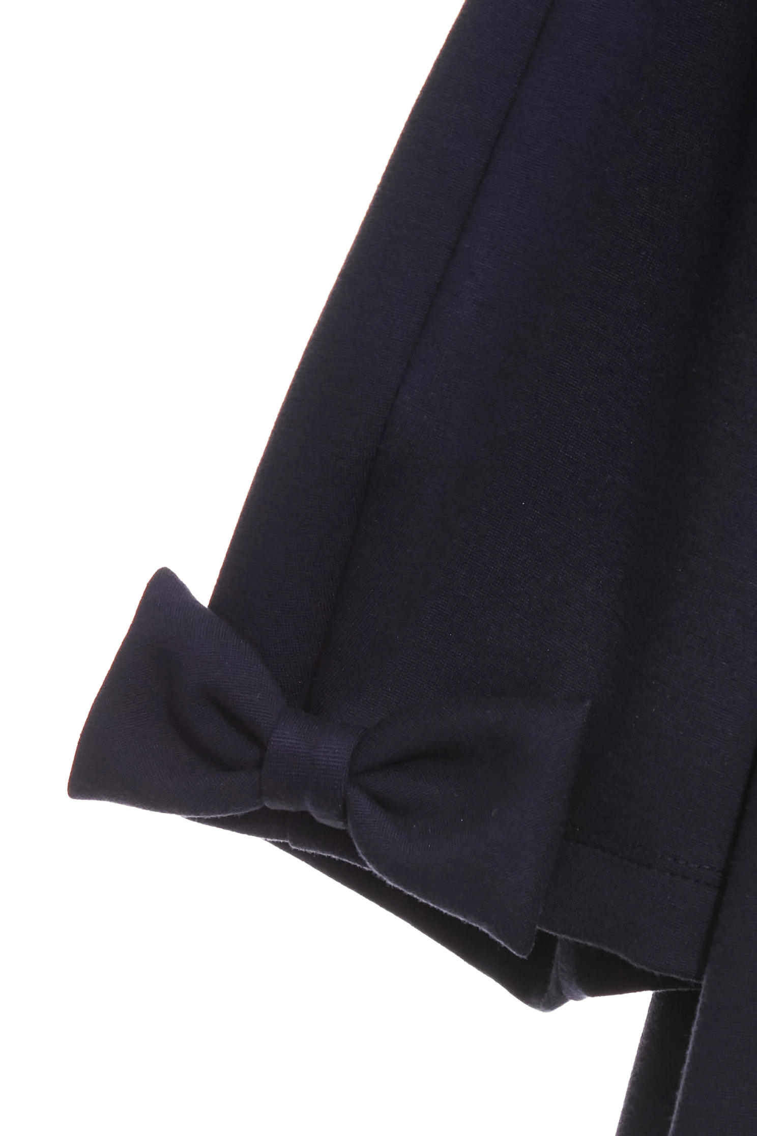 Front Stitch Slogan Navy TeeFront Stitch Slogan Navy Tee,Tops,Embroidered,Season (AW) Look,bows