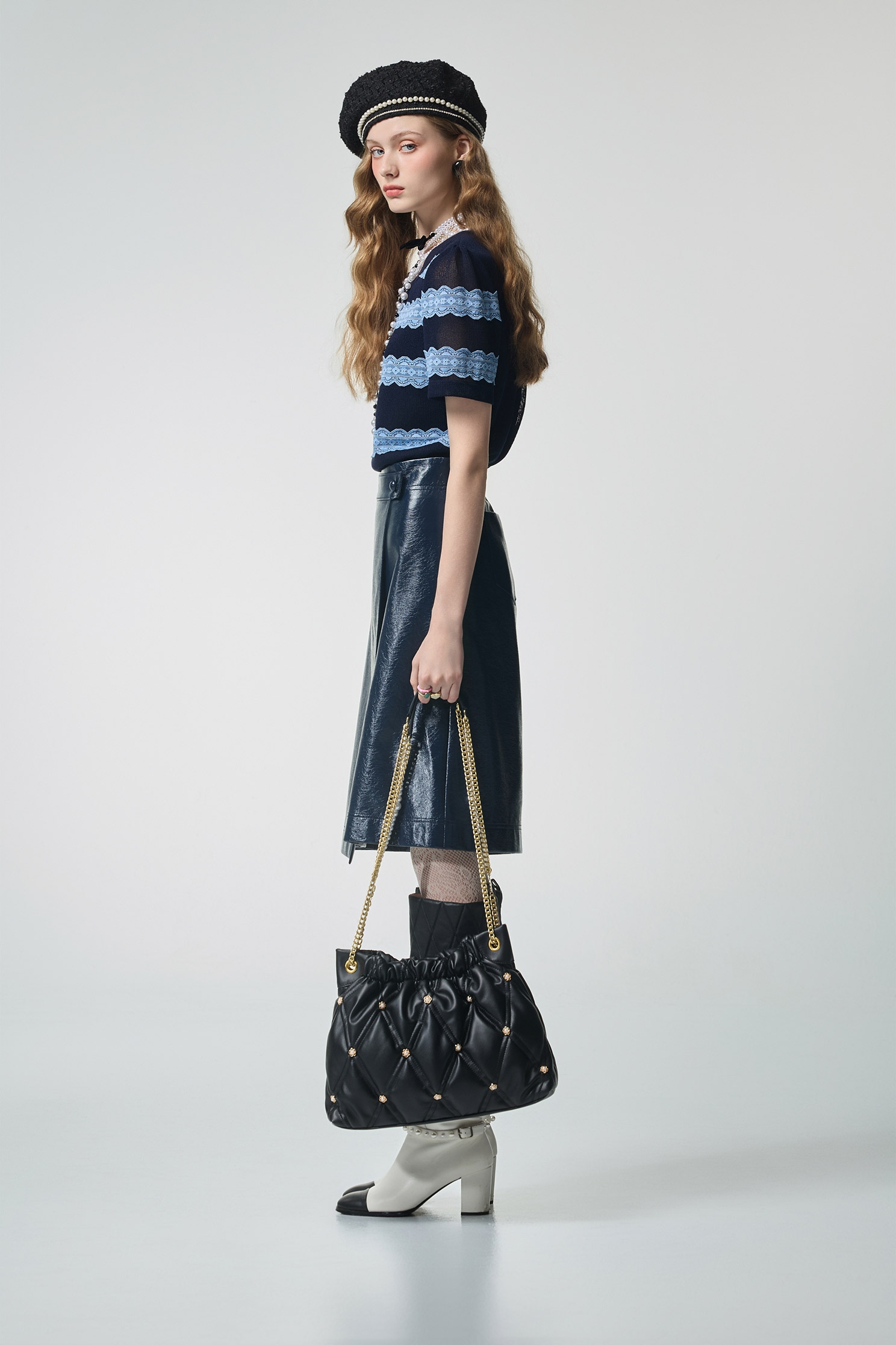 Contrast Lace Detail Short Sleeve TopContrast Lace Detail Short Sleeve Top,Tops,Season (AW) Look,Lace