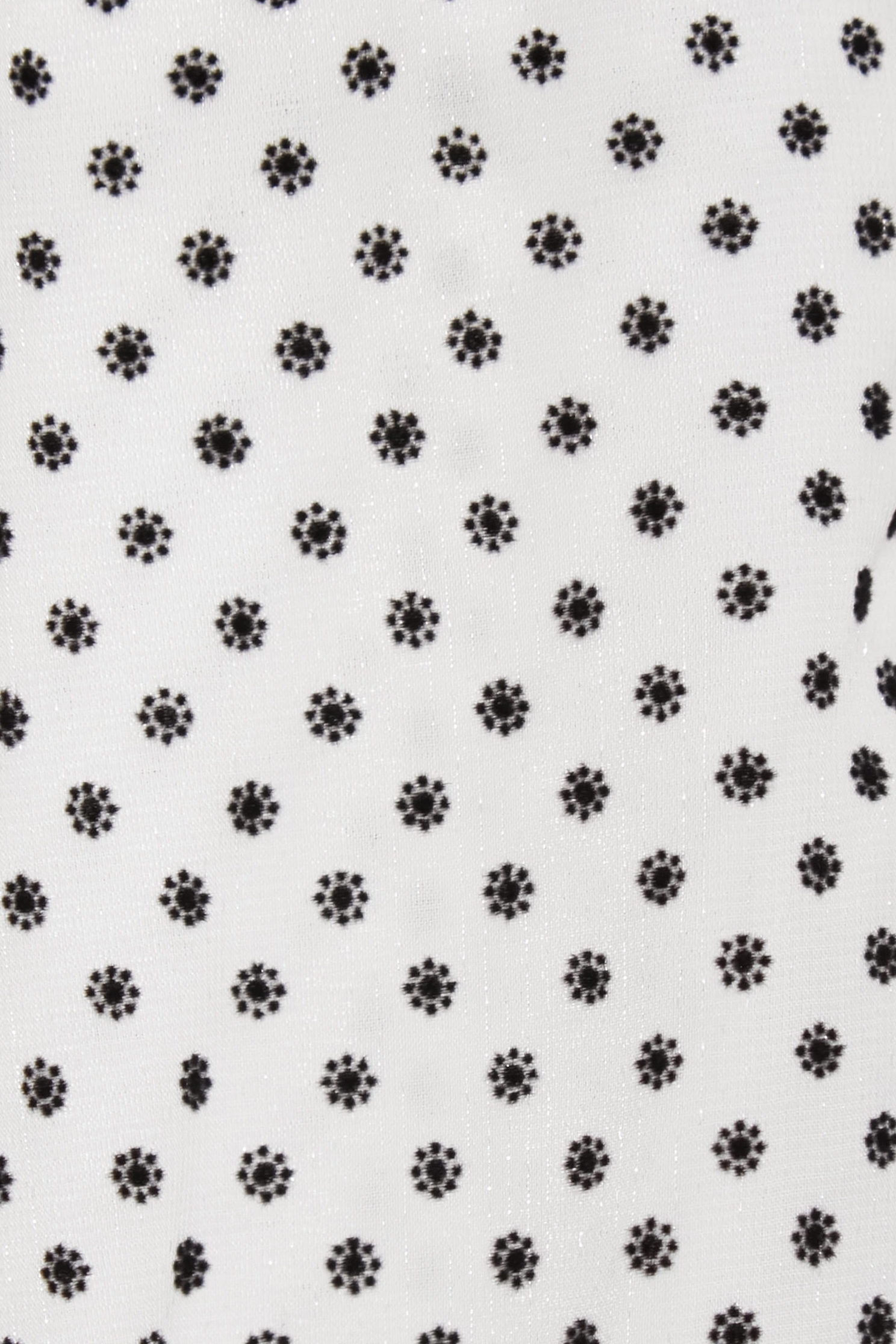 Polka Dot Ruffle Trim Detail BlousePolka Dot Ruffle Trim Detail Blouse,Tops,Season (AW) Look,Chiffon