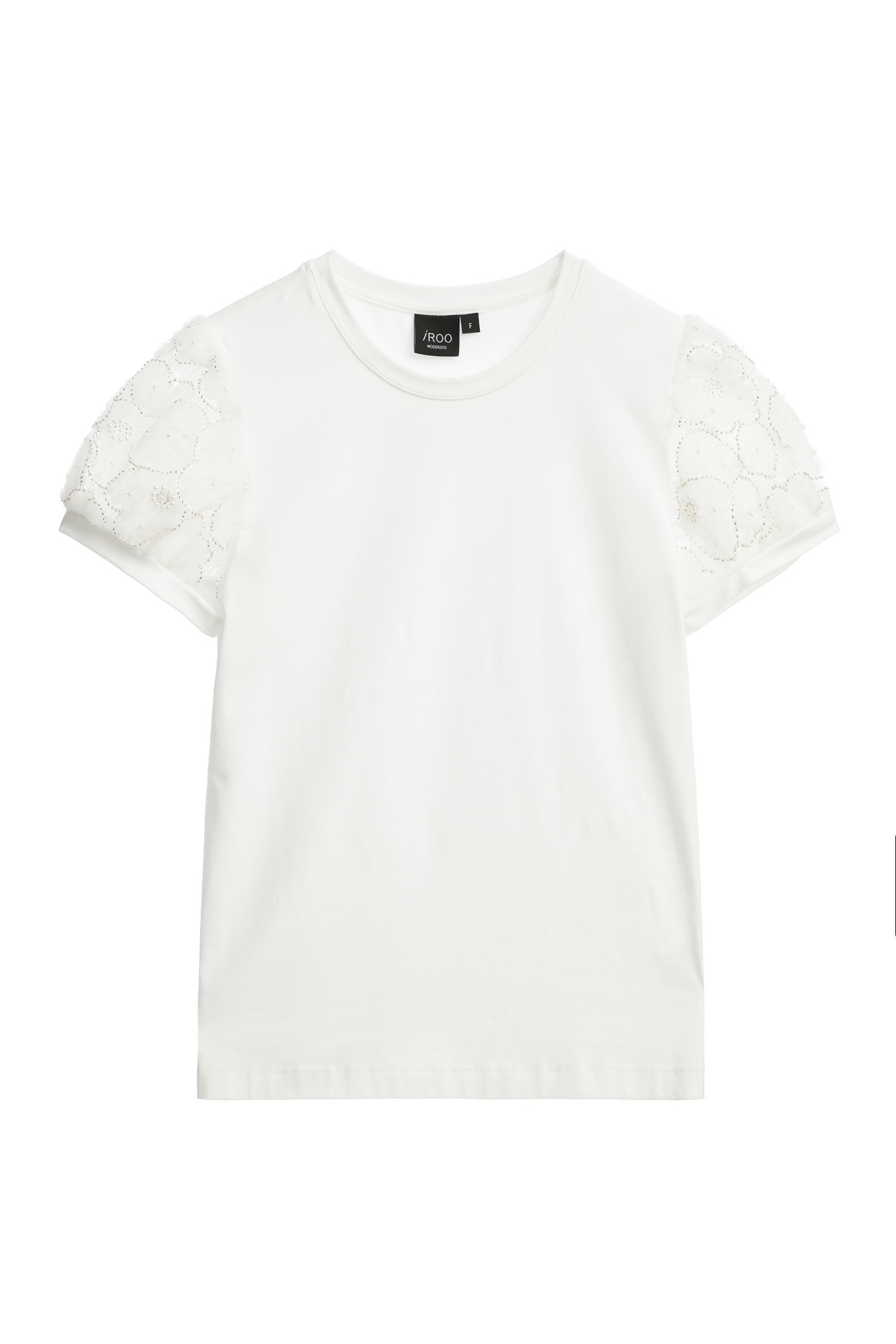 Puff Lace Sleeve TeePuff Lace Sleeve Tee,Tops,Season (SS) Look,Short sleeve tops