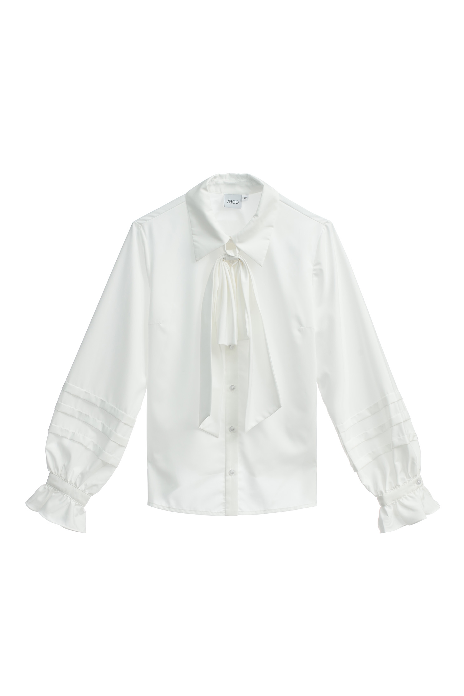 Bow Collar Long Sleeve Cream BlouseBow Collar Long Sleeve Cream Blouse,Tops,Season (SS) Look,bows,Blouses