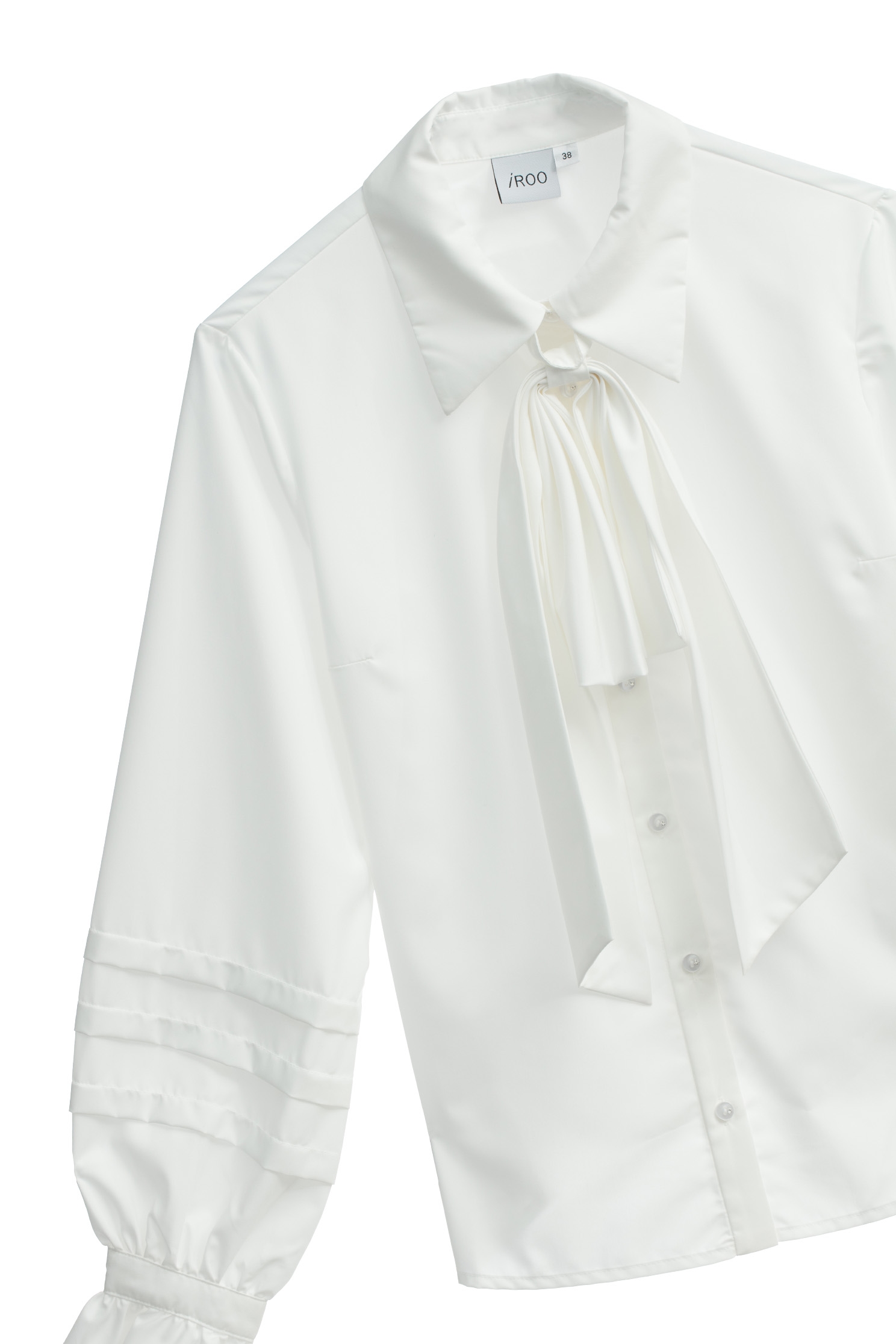 Bow Collar Long Sleeve Cream BlouseBow Collar Long Sleeve Cream Blouse,Tops,Season (SS) Look,bows,Blouses