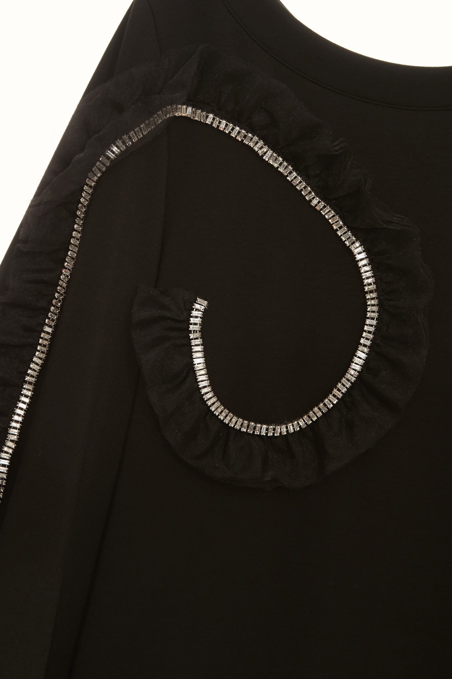 Chain Detail Long Sleeve Black TopChain Detail Long Sleeve Black Top,Tops,Season (SS) Look