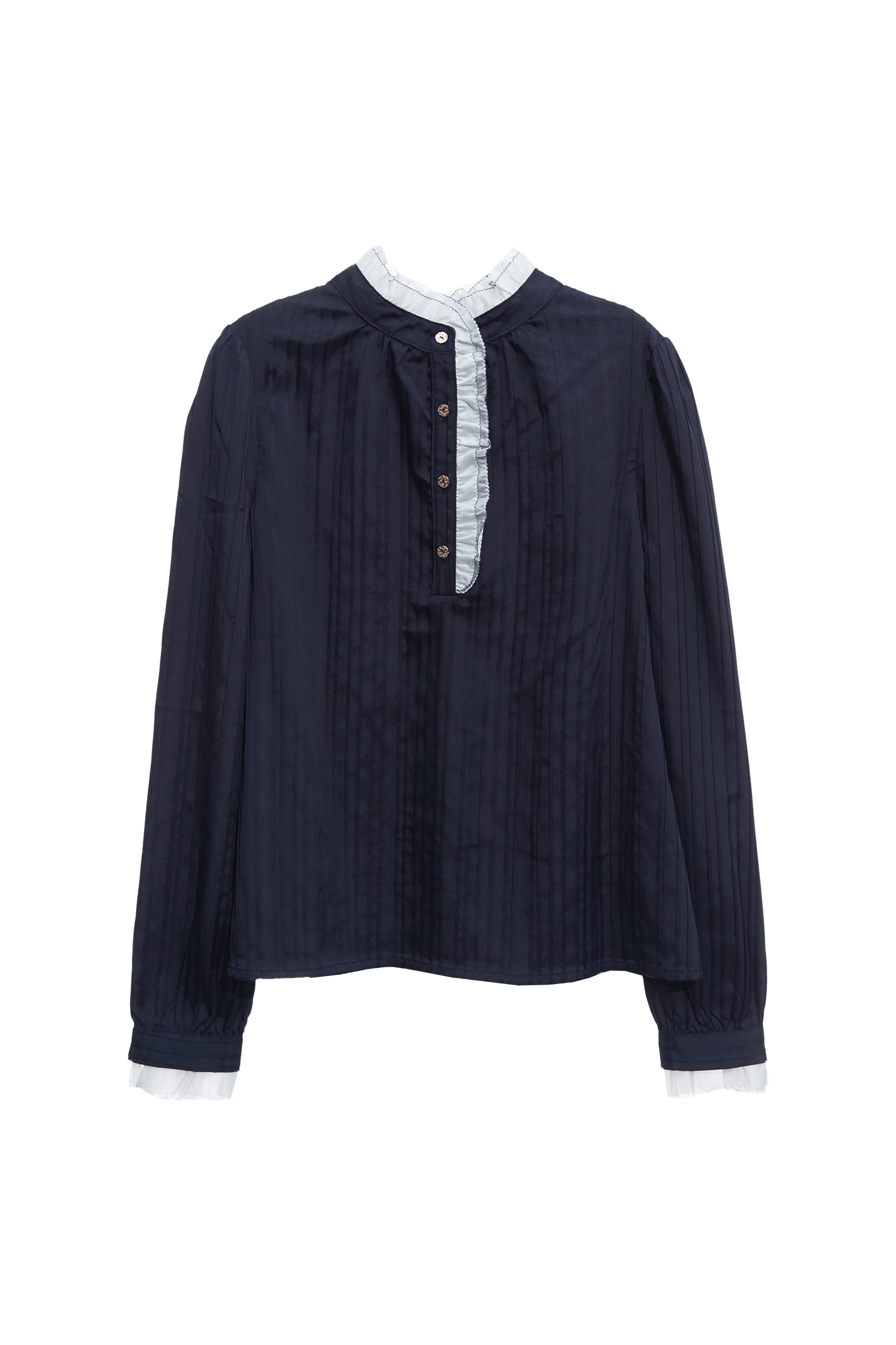 Ruffle Detail Navy TopRuffle Detail Navy Top,Tops,Season (SS) Look