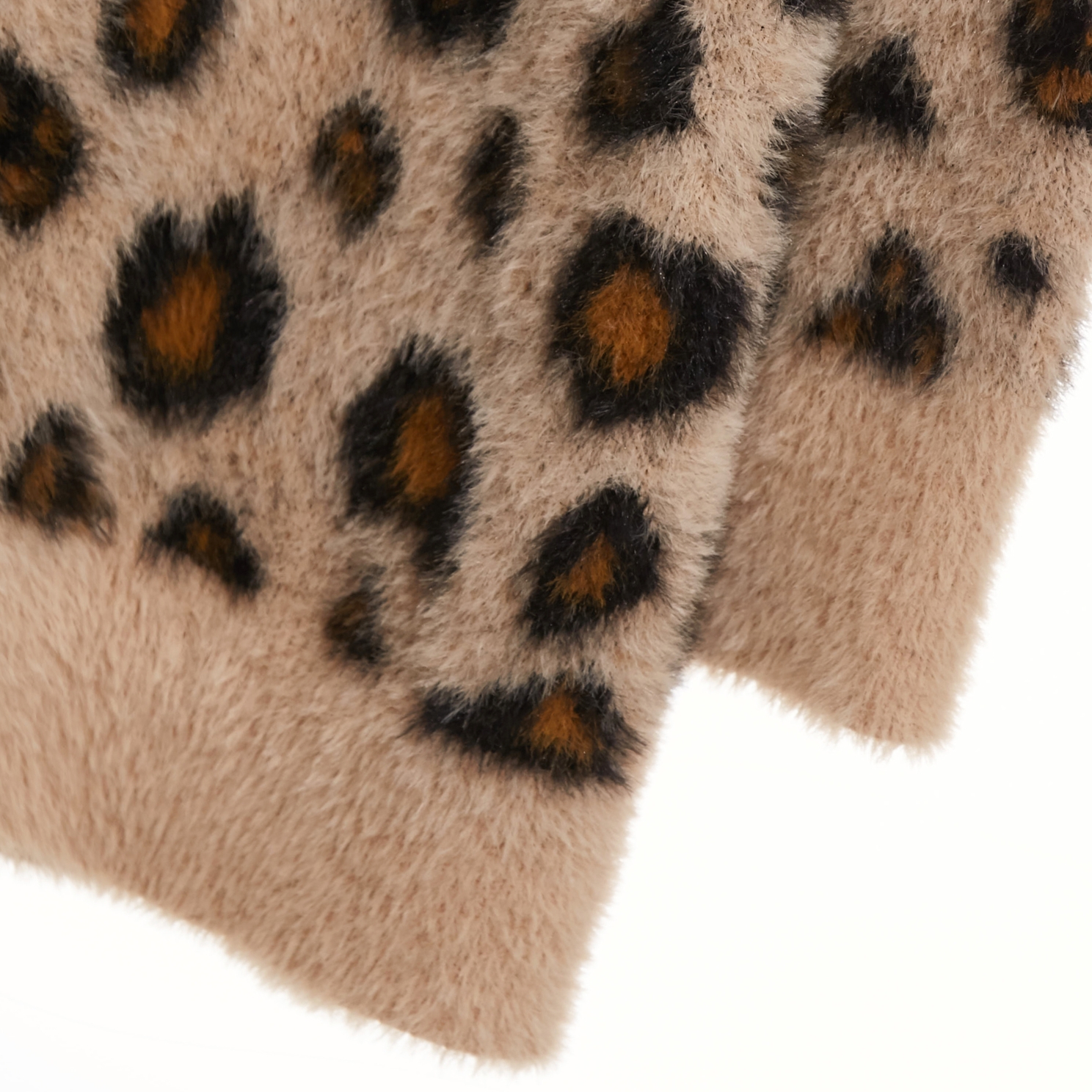 V-neck Leopard Print Knit TopV-neck Leopard Print Knit Top,Tops,Season (AW) Look,Knitted,Knitted tops