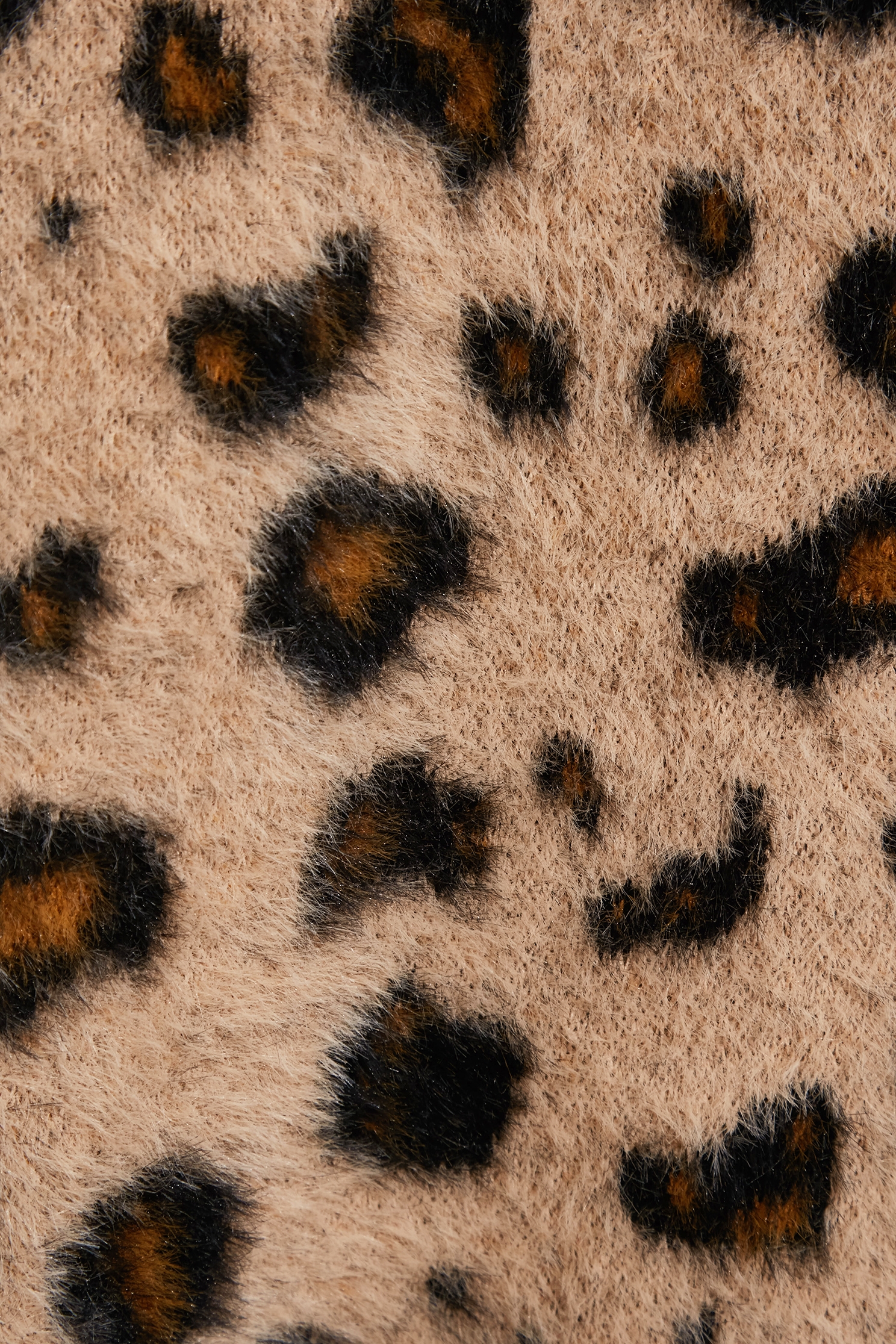 V-neck Leopard Print Knit TopV-neck Leopard Print Knit Top,Tops,Season (AW) Look,Knitted,Knitted tops