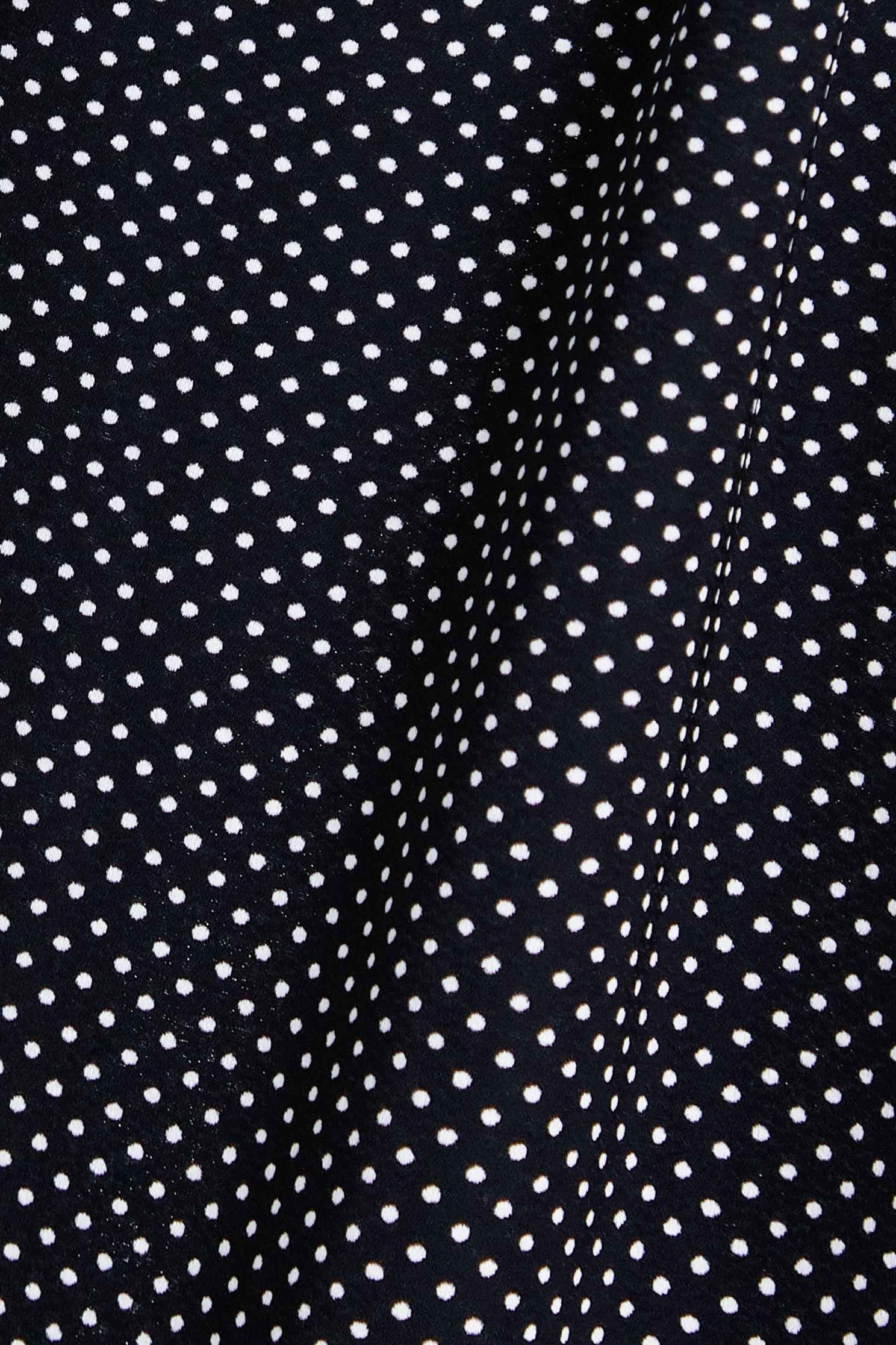 Dotted Oversize Long sleeve TopDot front collar strap long-sleeved top,V-Neck T shirts,Tops,Season (SS) Look,dotcollection,Season (AW) Look,Long sleeve tops,black tops