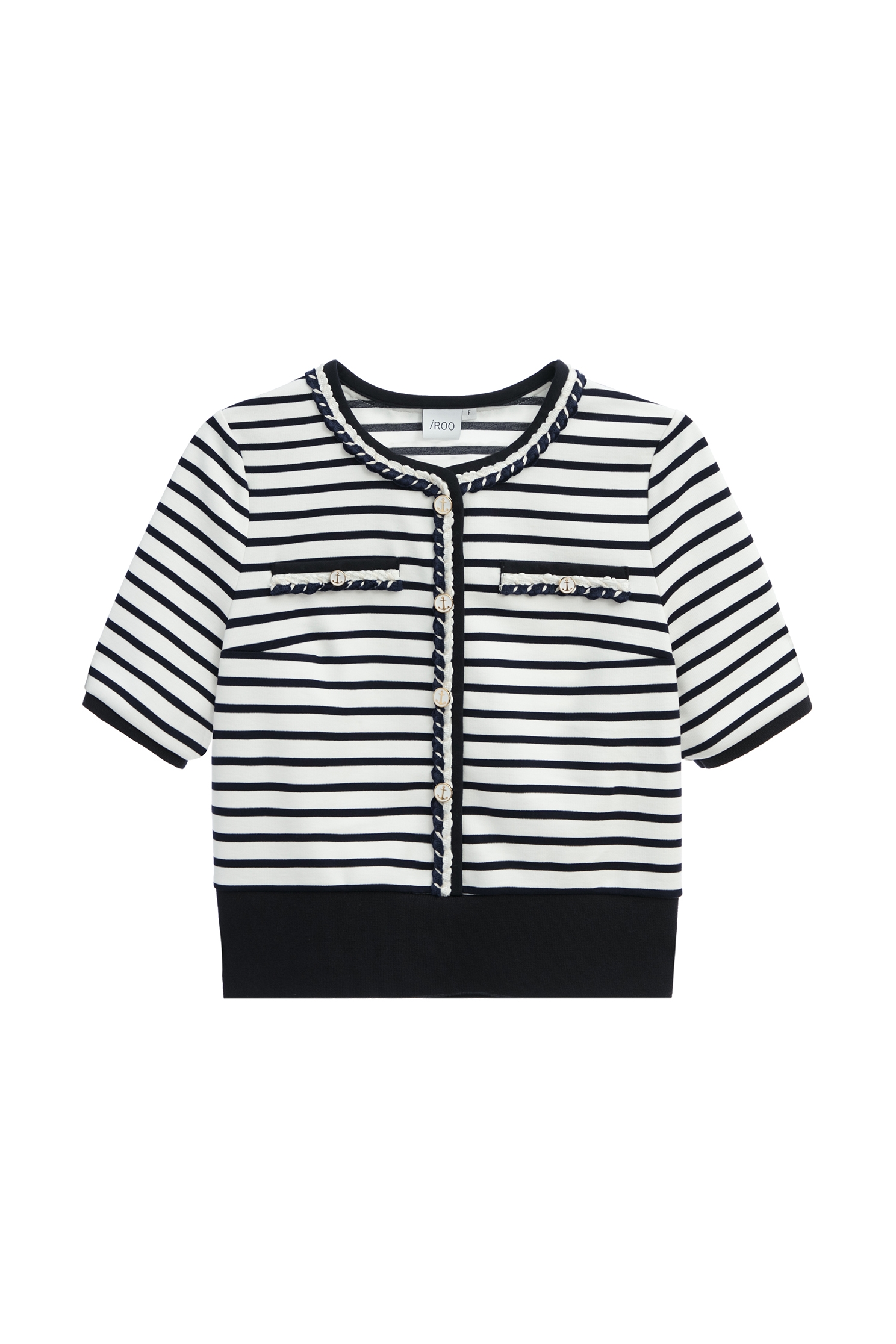 Navy Stripe Short Sleeve TopNavy Stripe Short Sleeve Top,Tops,Season (SS) Look