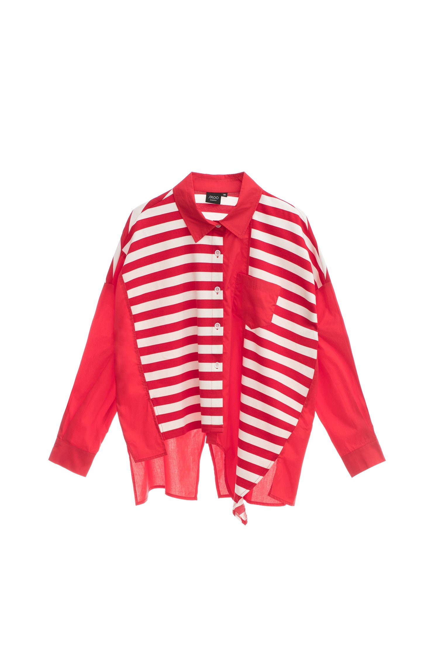 Asymmetric Oversize Stripe TopAsymmetric Oversize Stripe Top,Season (SS) Look,Stripe,Blouses,Knitted