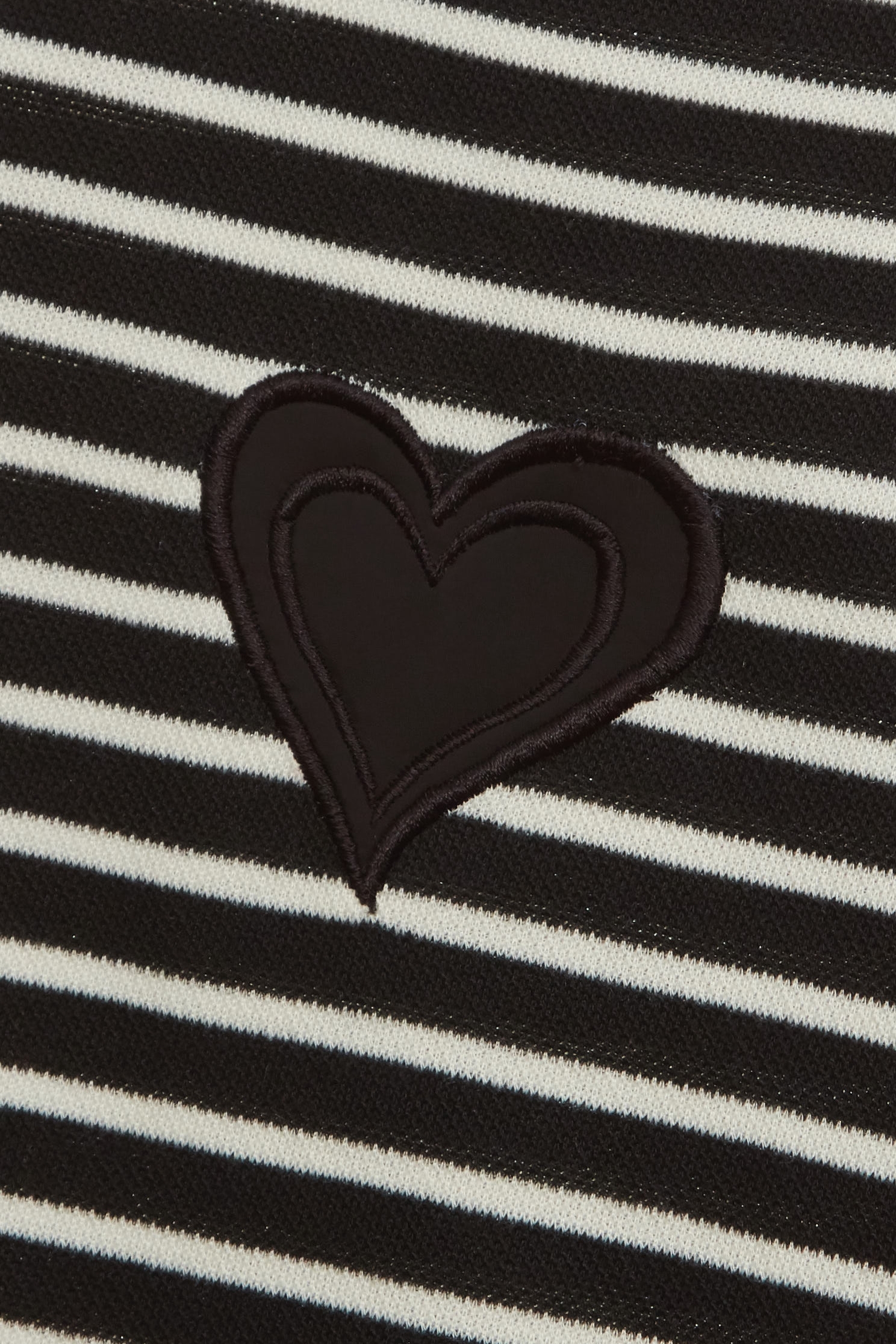 Heart Logo Stripe TeeHeart Logo Stripe Tee,Tops,Season (SS) Look,Short sleeve tops,Embroidered,Knitted