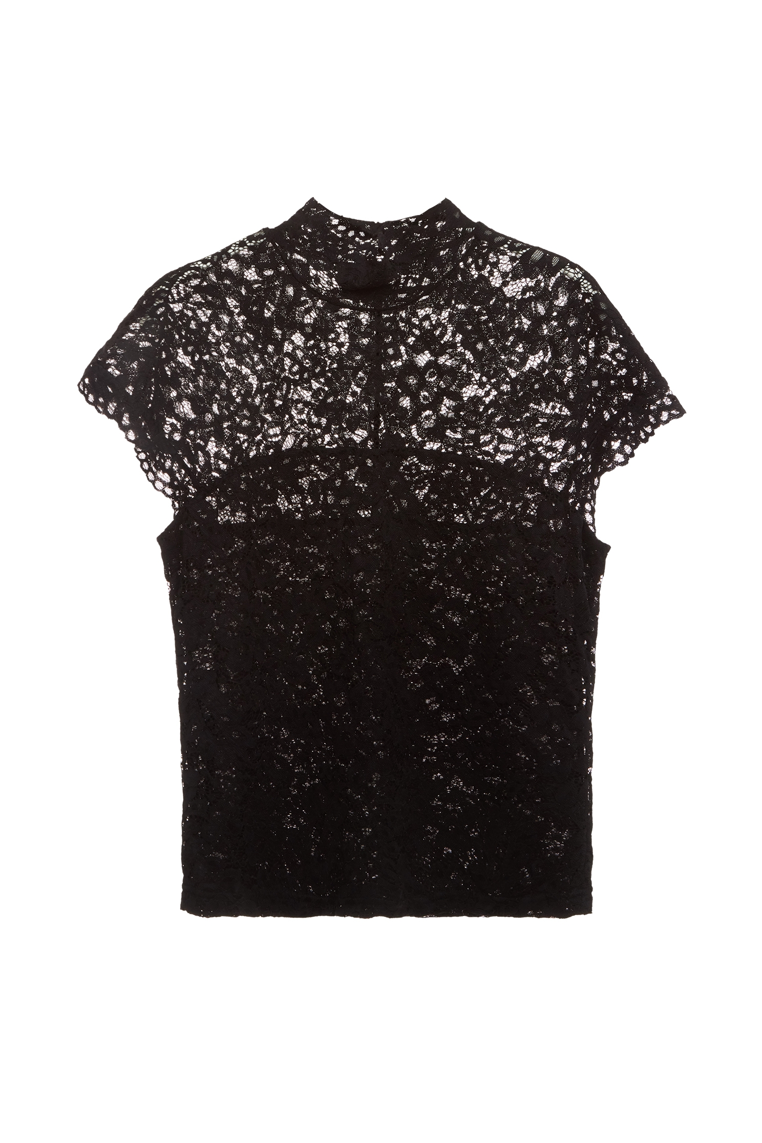 Jet Black Short Sleeve Lace TopJet Black Short Sleeve Lace Top,Tops,Under shirts,Season (SS) Look,Lace,Lace tops