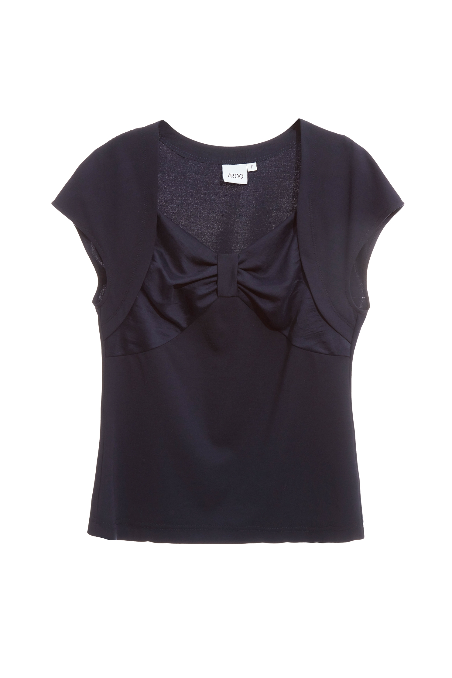 Navy Bow Detail Cap Sleeve TeeNavy Bow Detail Cap Sleeve Tee,Tops,Season (SS) Look,bows