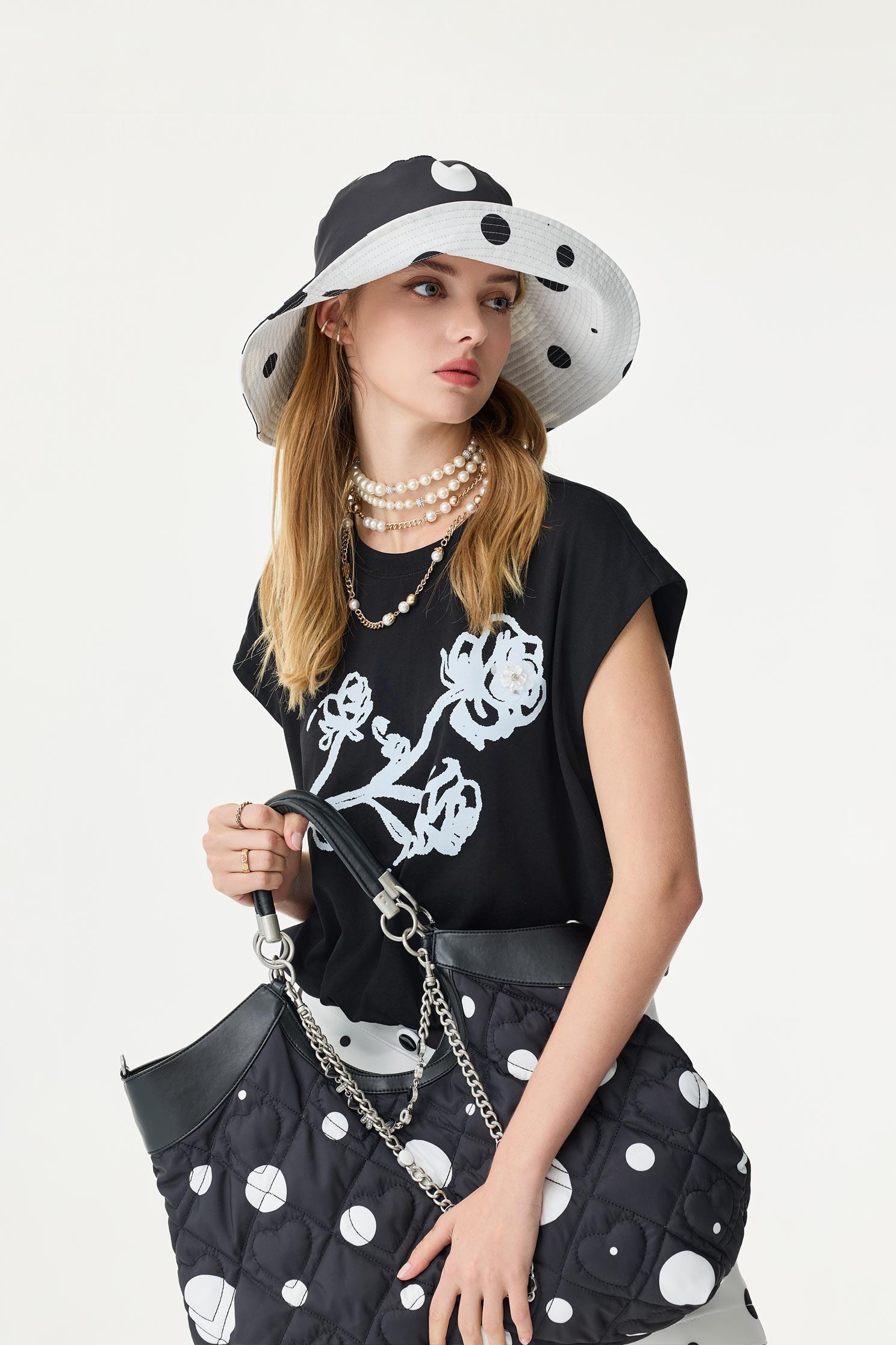 Floral Print Cap Sleeve TeeFloral Print Cap Sleeve Tee,T-shirts,Tops,Season (SS) Look,Cotton