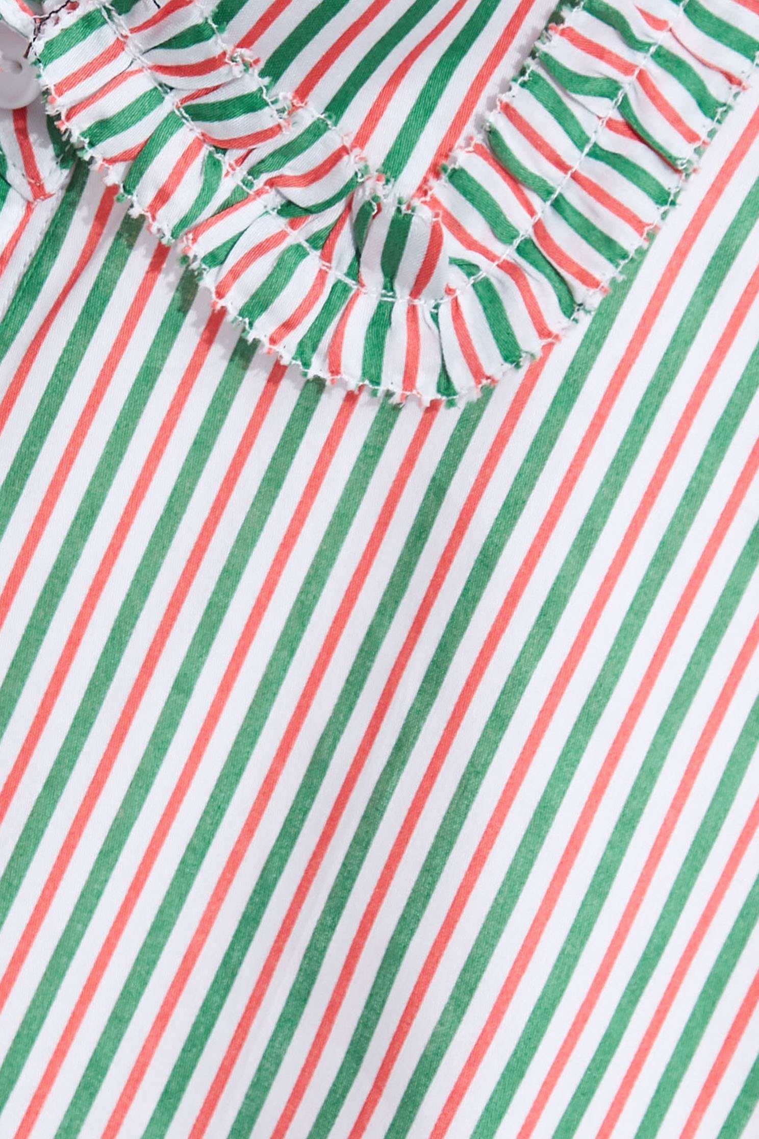 Red & Green Pinstripe BlouseColored striped shirt,Tops,Season (SS) Look,Stripe,Blouses,Long sleeve tops