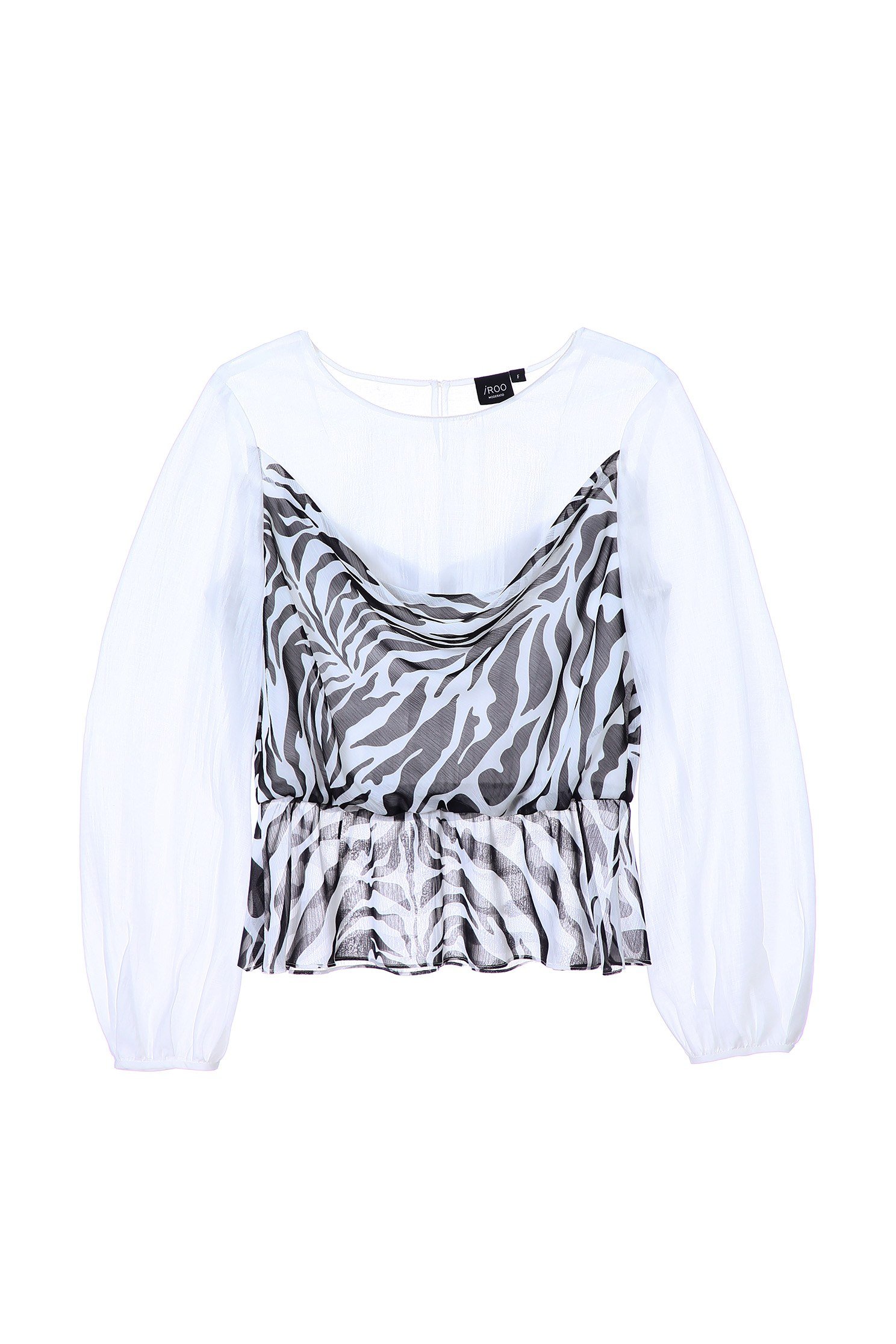 Zebra Print Chiffon TopChiffon top with zebra print,Tops,Season (AW) Look,Chiffon,Chiffon tops