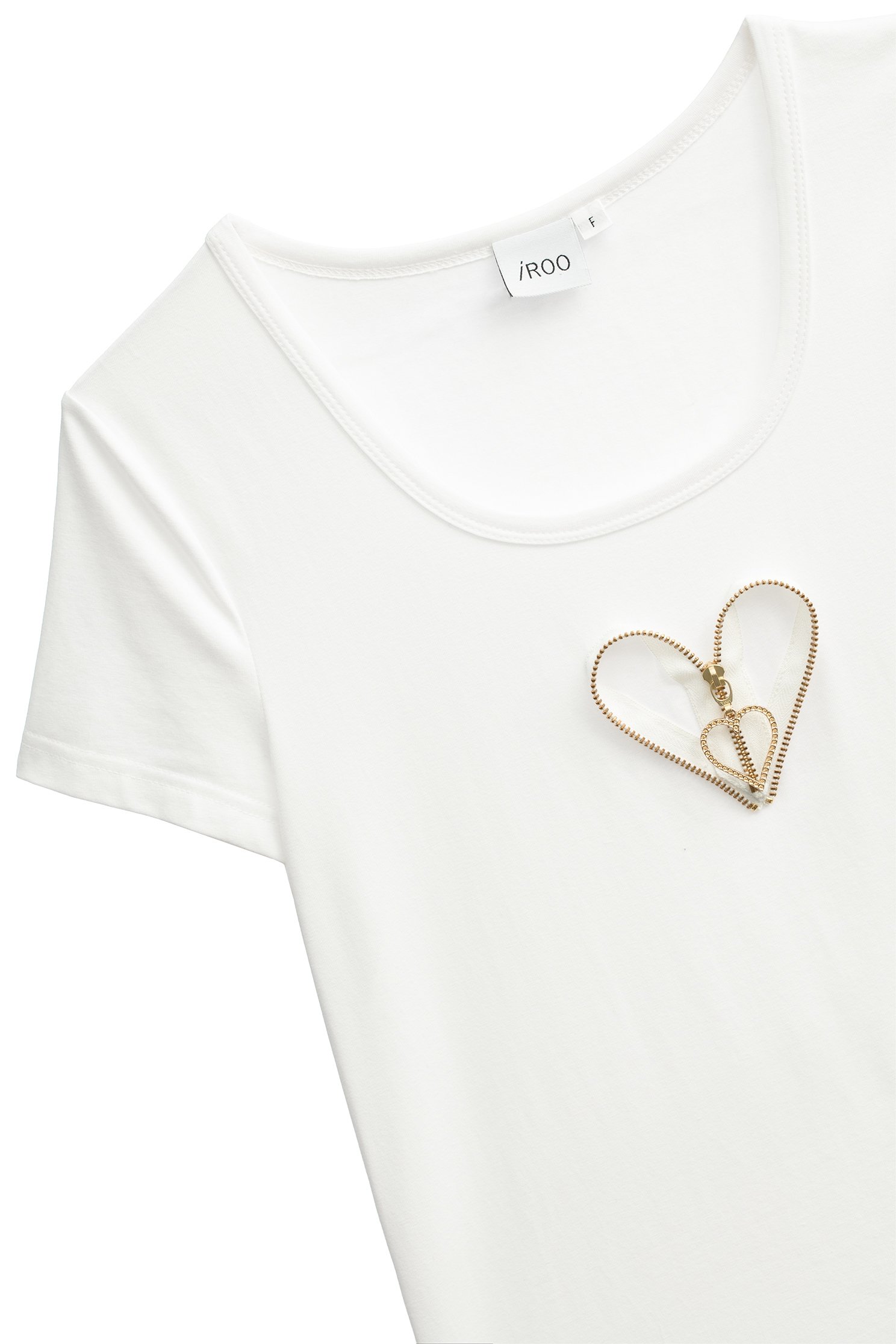 Zip Style Heart Logo TeeZip Style Heart Logo Tee,T-shirts,T-shirts,Tops,Season (SS) Look,Cotton