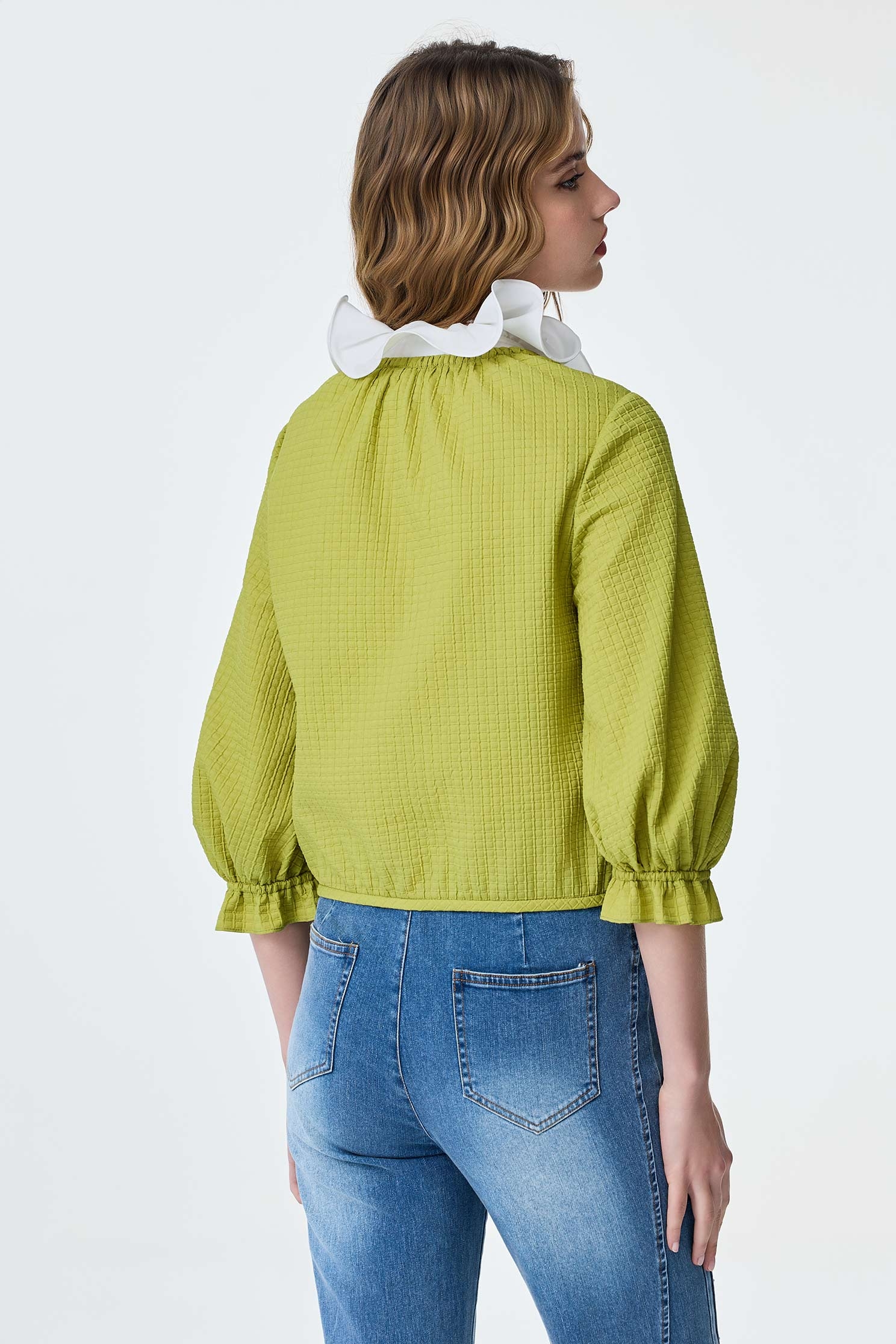 Patch Pocket Green Crop JacketPatch Pocket Green Crop Jacket,Jackets,Outerwear,Season (SS) Look