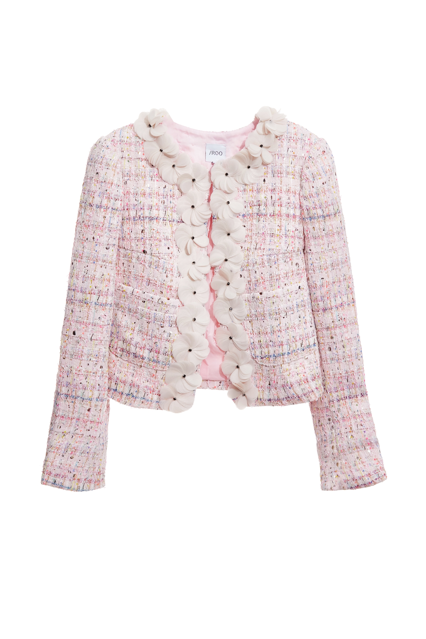 Pink Tweed Sequin JacketPink Tweed Sequin Jacket,Jackets,Outerwear,co-ord sets,Season (AW) Look,Valentine,blossoms
