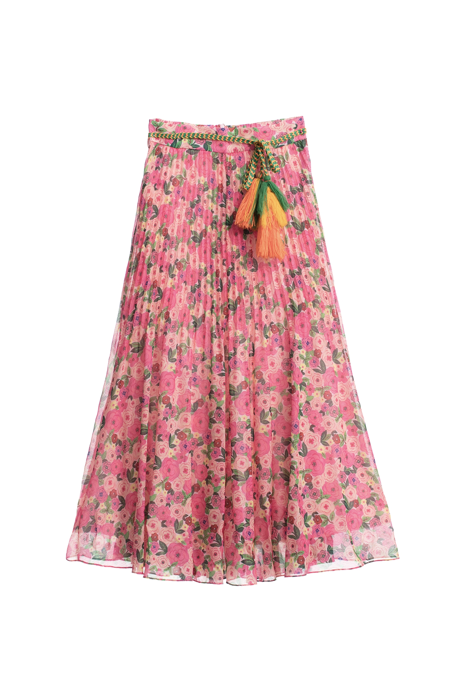 Floral Print Maxi SkirtFloral Print Maxi Skirt,Season (AW) Look,Belts,Midi skirts,Chiffon