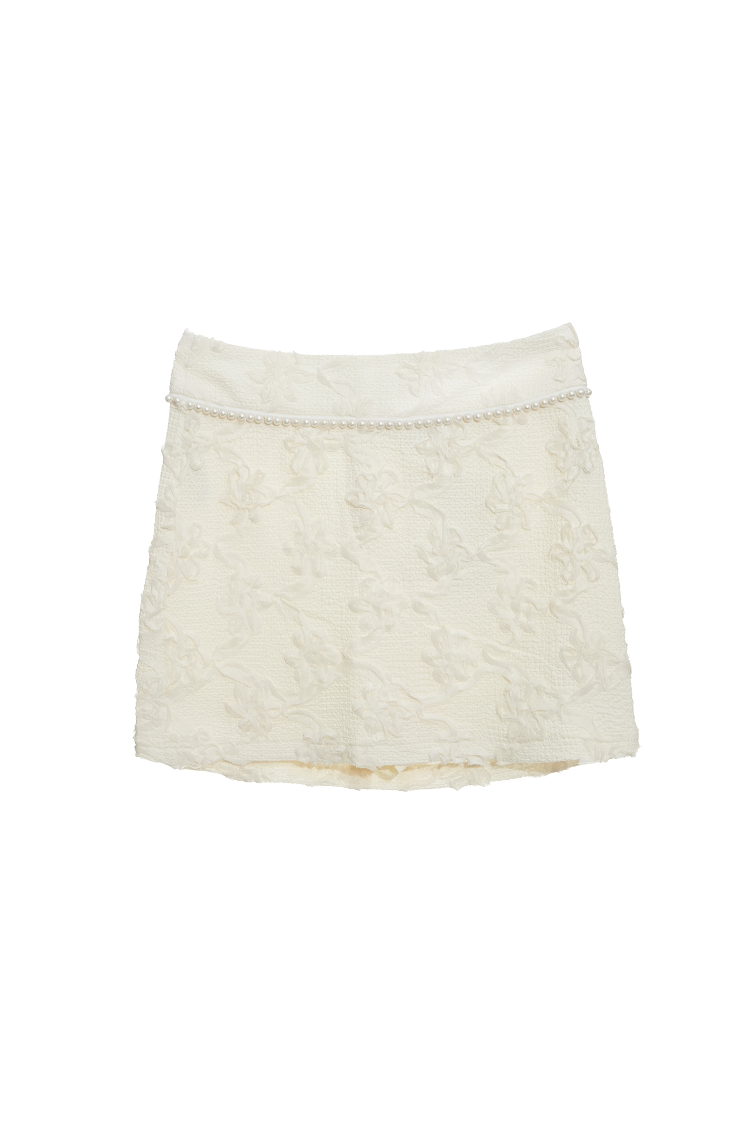 Pearl Detail Floral Short SkirtPearl Detail Floral Short Skirt,pearl,Mini skirts,Shorts,Season (AW) Look,Pencil skirts