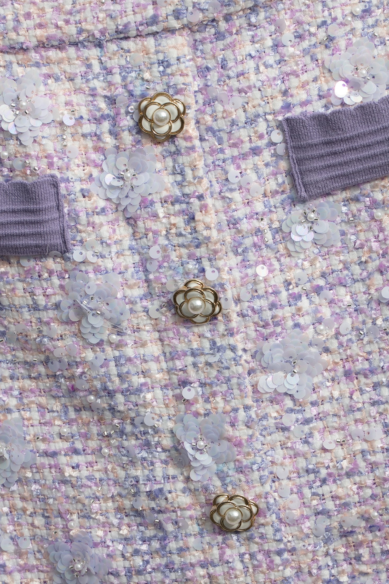 Purple Sequin Tweed SkirtPurple Sequin Tweed Skirt,Mini skirts,Season (AW) Look