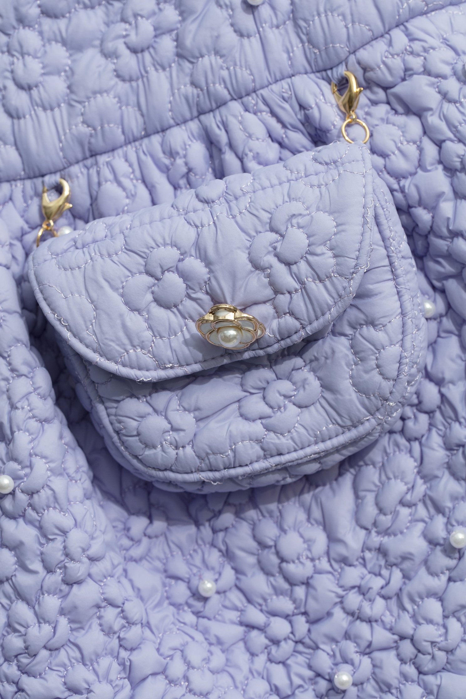 Quilted Lavender Short SkirtQuilted Lavender Short Skirt,pearl,Mini skirts,Shorts,Season (AW) Look