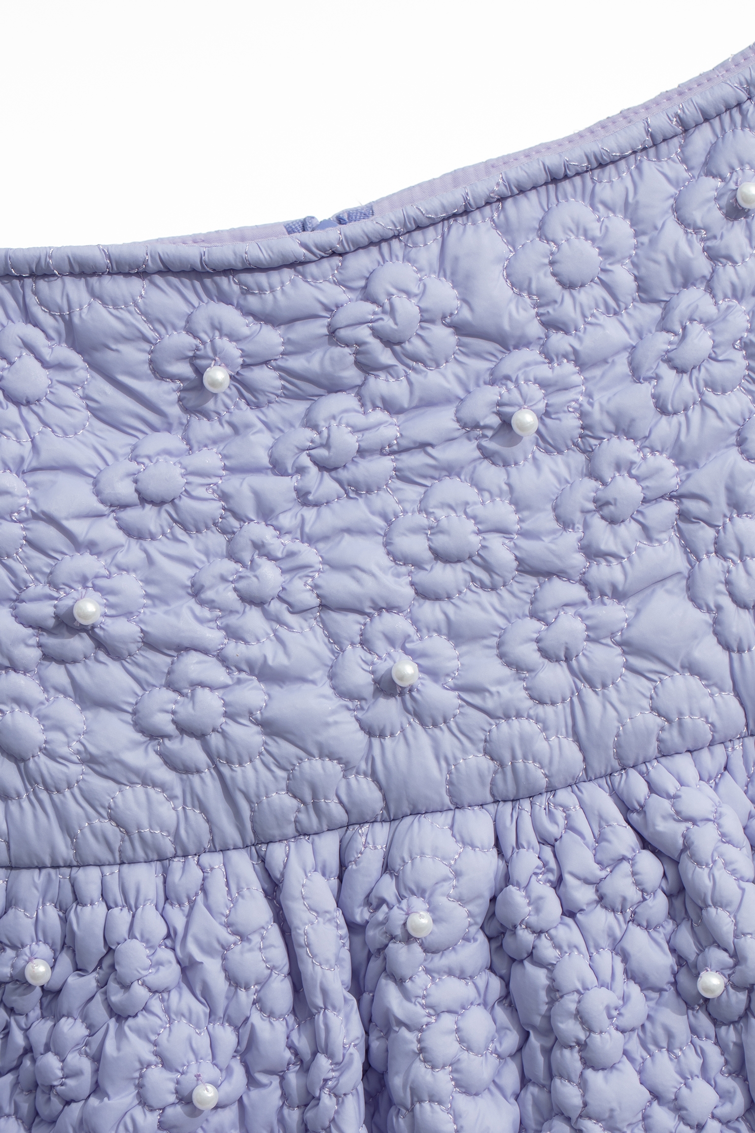 Quilted Lavender Short SkirtQuilted Lavender Short Skirt,pearl,Mini skirts,Shorts,Season (AW) Look