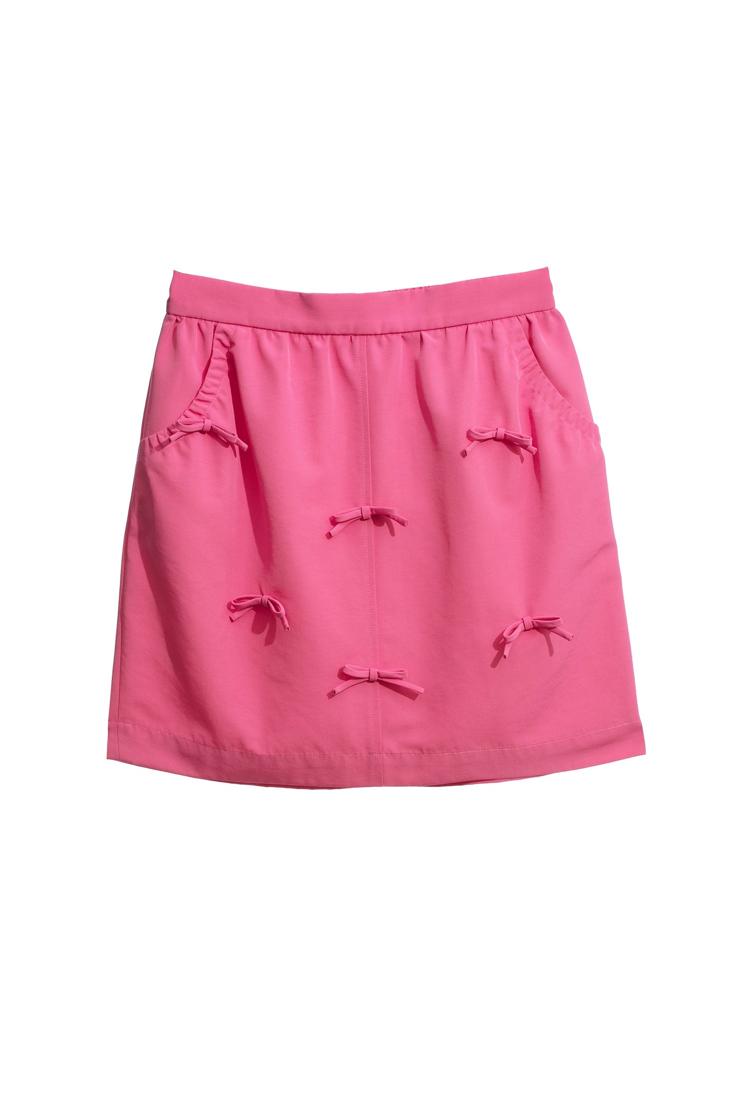 Pink Bow Detail Short SkirtPink Bow Detail Short Skirt,Mini skirts,Season (AW) Look,Pencil skirts,bows