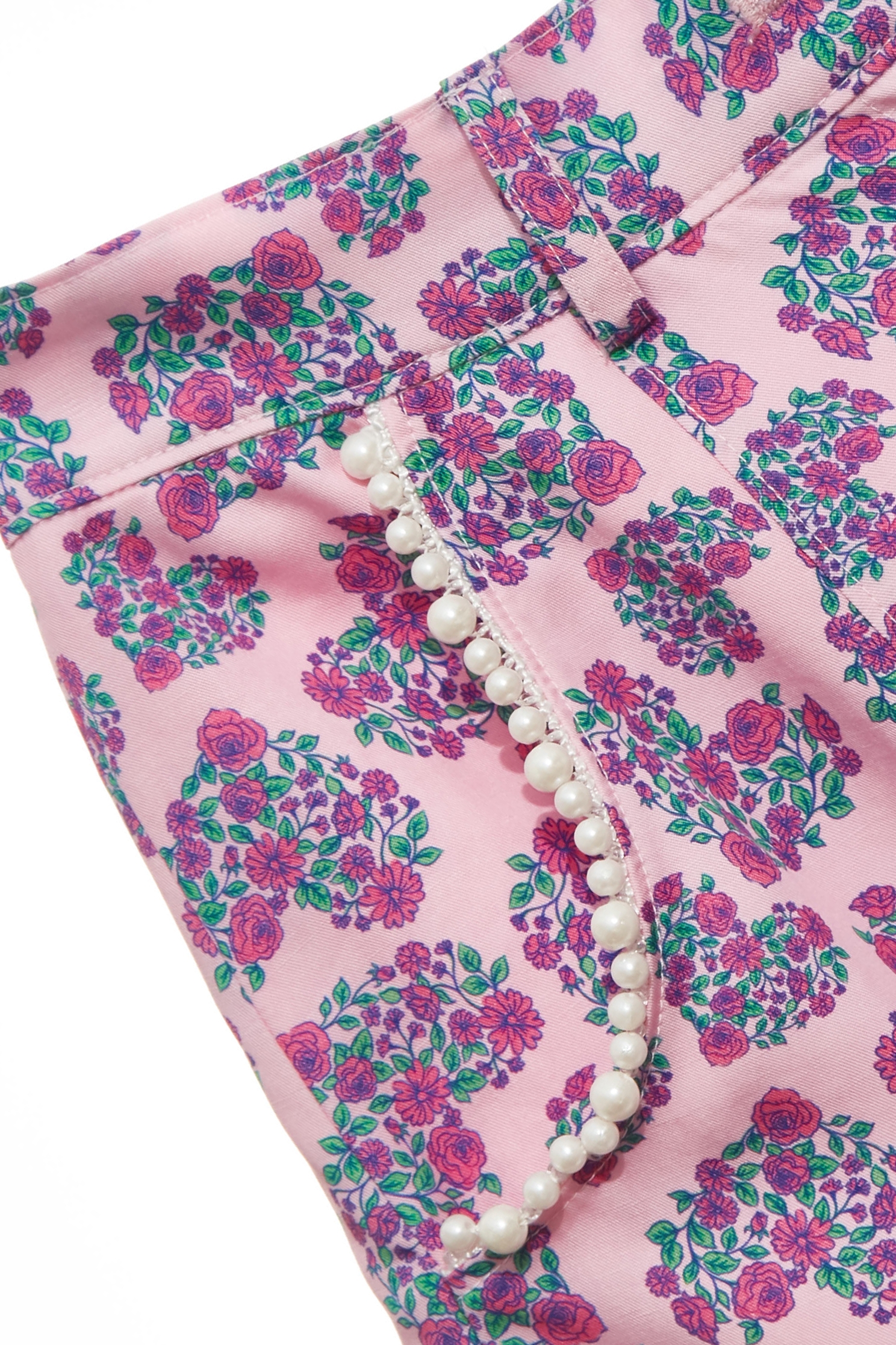Floral Print Heart Pattern ShortsFloral Print Heart Pattern Shorts,Tops,Season (SS) Look,pearl,Shorts,Skorts