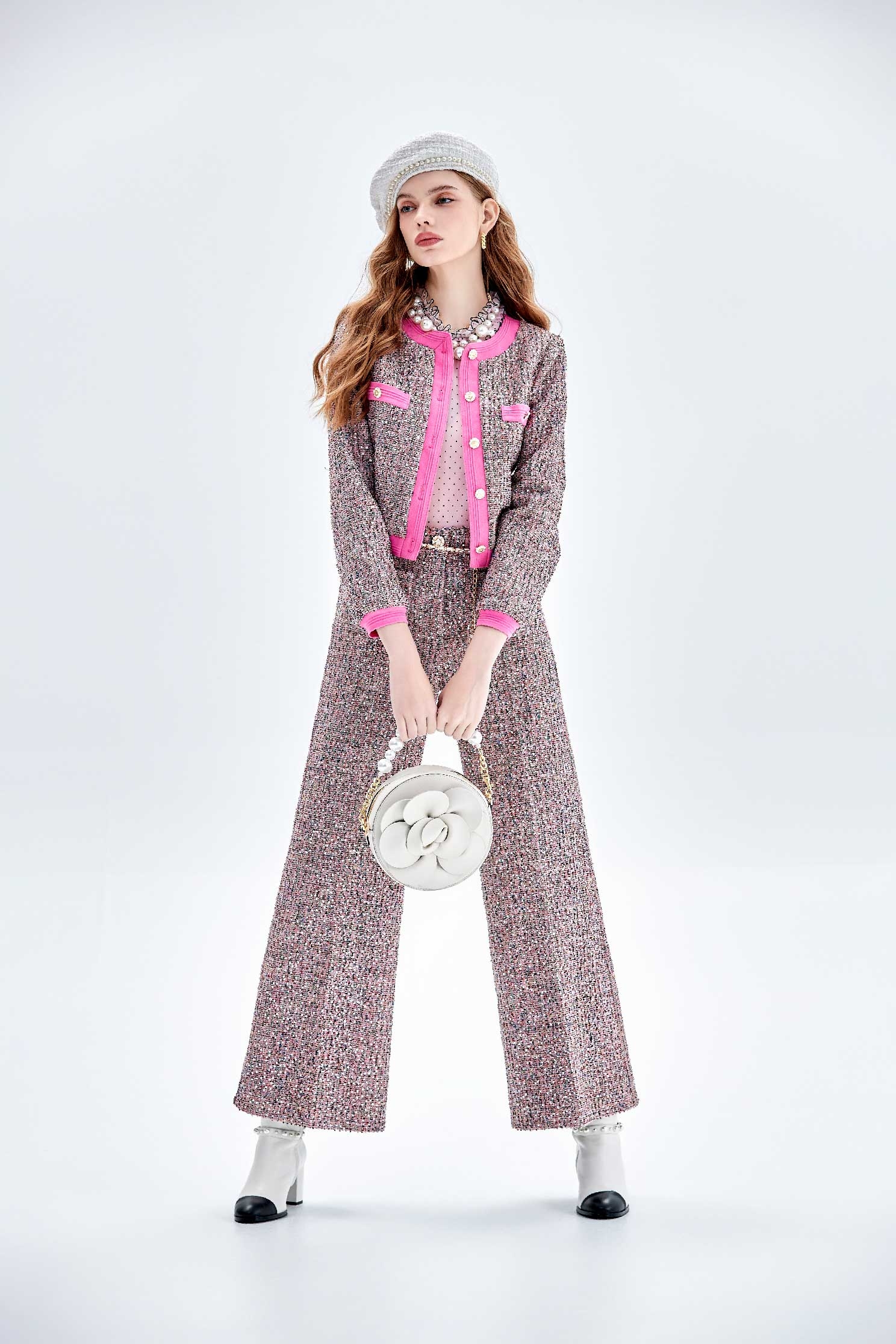 Tweed Wide Leg PantsTweed Wide Leg Pants,Culottes,Season (AW) Look,Culottes,Pants