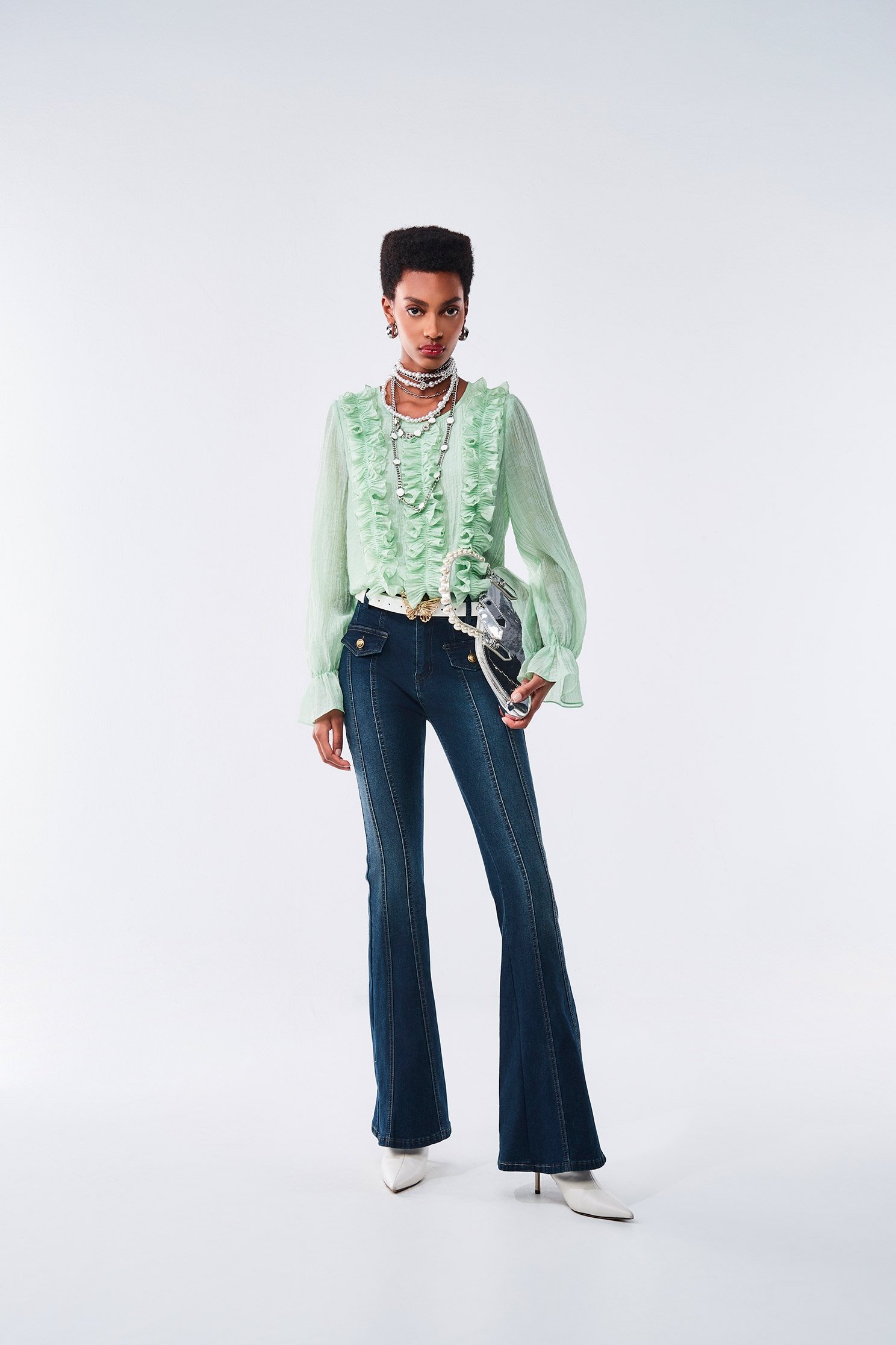 Basic Boot Leg JeansBasic Boot Leg Jeans,Bell-bottoms,Denim,Jeans,Denim pants,Season (AW) Look,Bell-bottoms,Pants