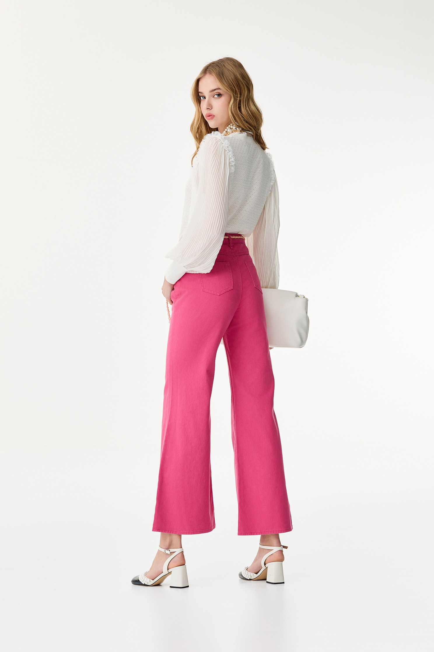 Pink Striaght Cut JeansPink Striaght Cut Jeans,Season (SS) Look,Denim,Jeans,Denim pants,Pants