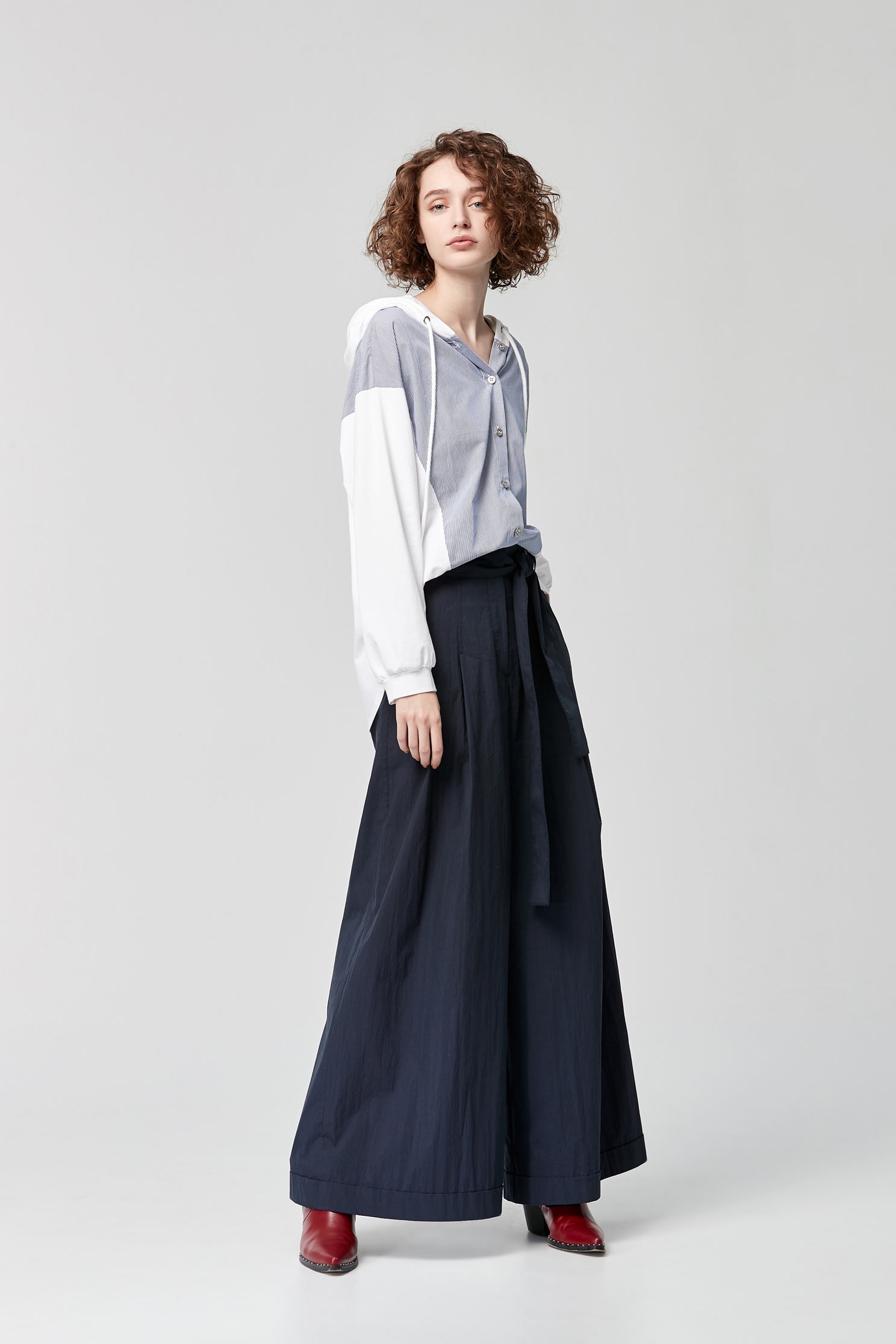 High Waist Wide Leg PantsHigh-waisted wide tube trousers,Culottes,Season (SS) Look,Culottes,Pants