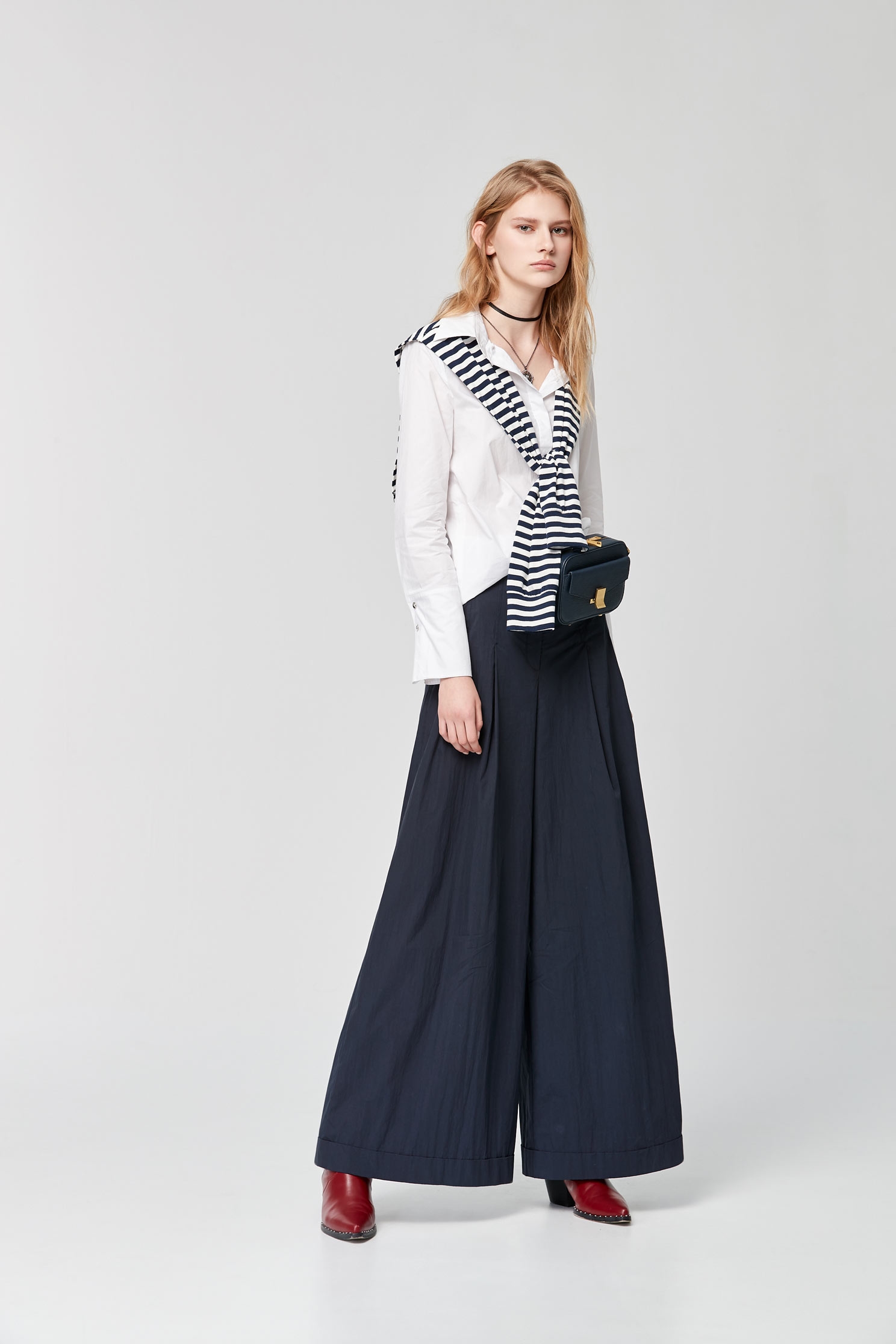 High Waist Wide Leg PantsHigh-waisted wide tube trousers,Culottes,Season (SS) Look,Culottes,Pants