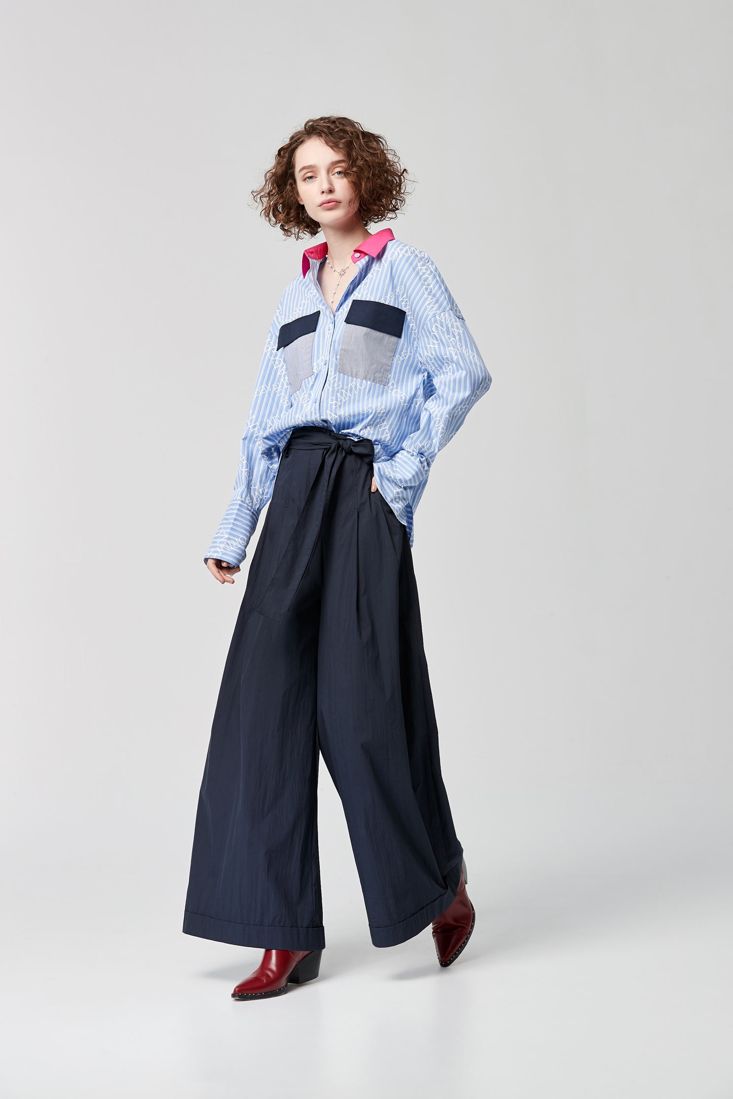 High Waist Wide Leg PantsHigh-waisted wide tube trousers,Culottes,Season (SS) Look,Culottes,Pants