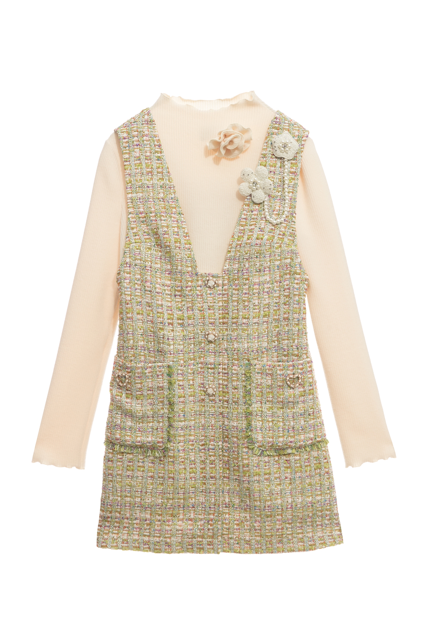 Two Piece Tweed DressTwo Piece Tweed Dress,Tops,Season (AW) Look