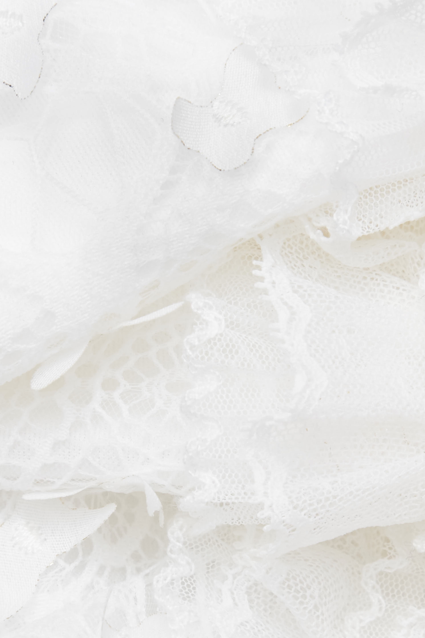 Butterfly Detail Ruffle Lace VestButterfly Detail Ruffle Lace Vest,sleeveless tops,Tops,Embroidered,Season (SS) Look,White tops,sleeveless tops,Lace