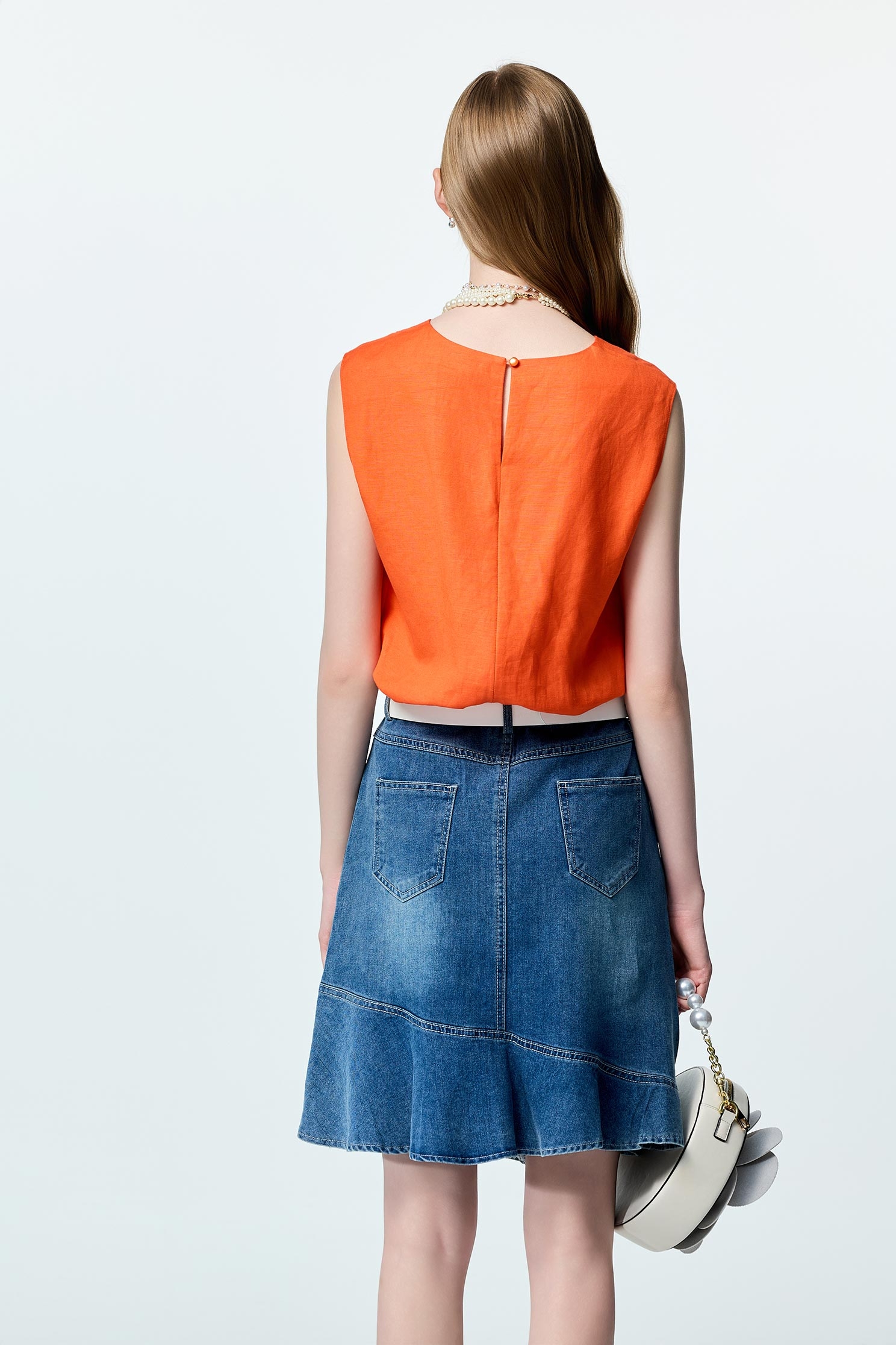 Half Heart Ruffle Detail VestHalf Heart Ruffle Detail Vest,sleeveless tops,Tops,Season (SS) Look,sleeveless tops