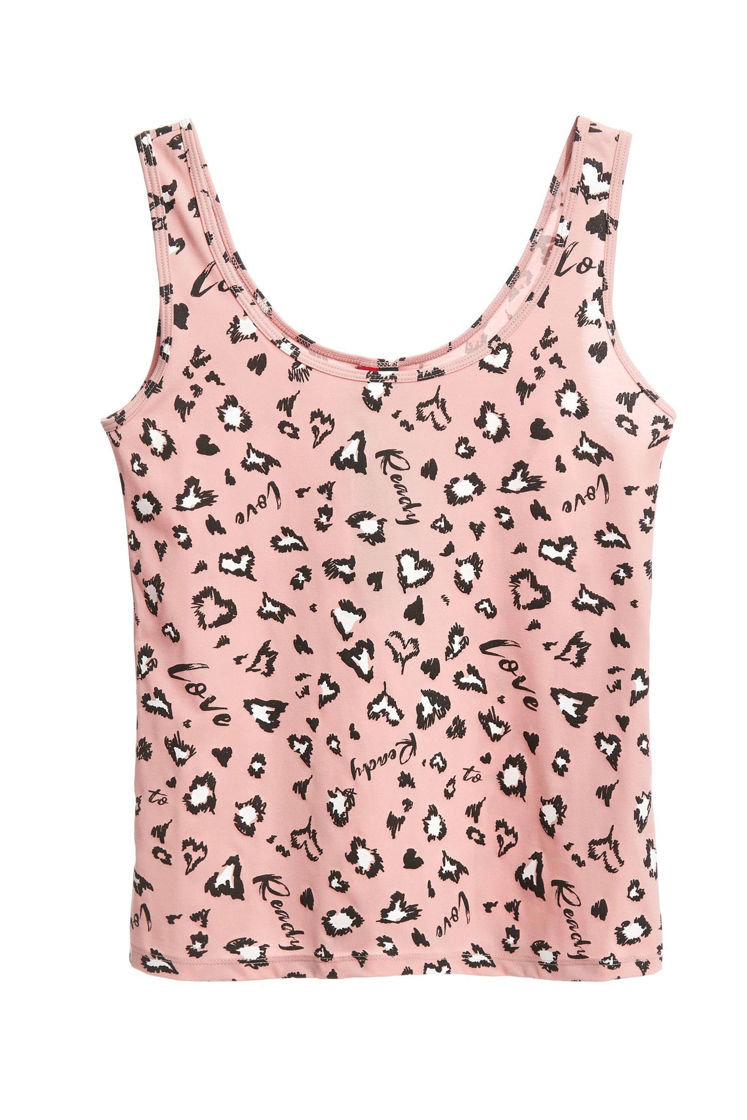 Leopard Print Tank TopU-collar leopard print vest,T-shirts,U-Neck T shirts,sleeveless tops,Tops,Rayon,Season (SS) Look,Season (AW) Look,sleeveless tops,Travel with BFF