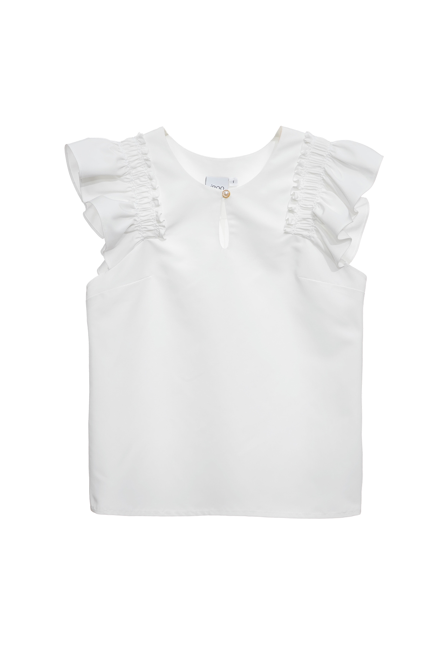 Pleated Ruffle Detail VestPleated Ruffle Detail Vest,sleeveless tops,Office Looks,Tops,Embroidered,Season (SS) Look,sleeveless tops,City Feminine,Valentine,sleeveless tops