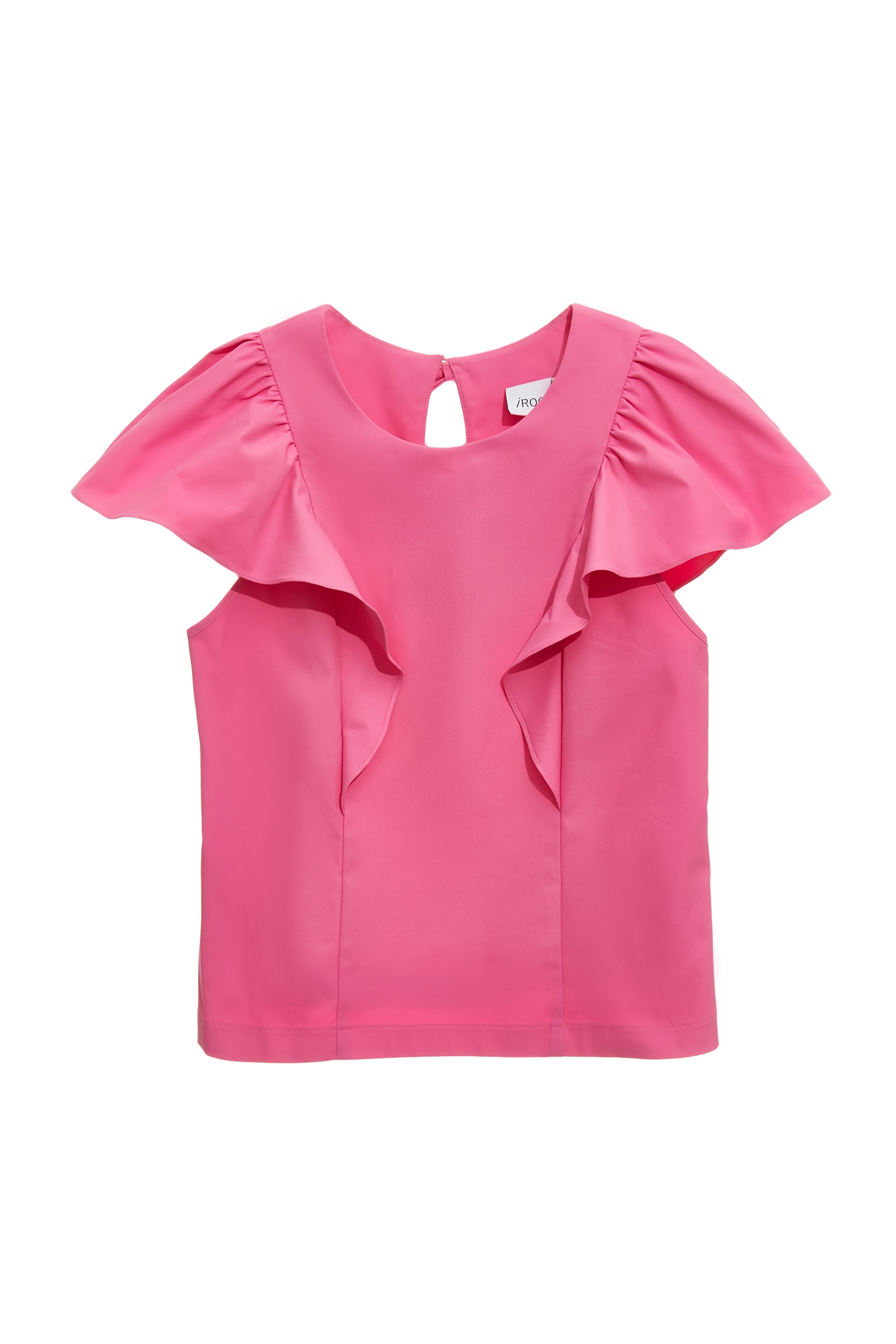 Ruffle Sleeve Fushia Pink TopRuffle Sleeve Fushia Pink Top,Tops,Season (SS) Look,bows