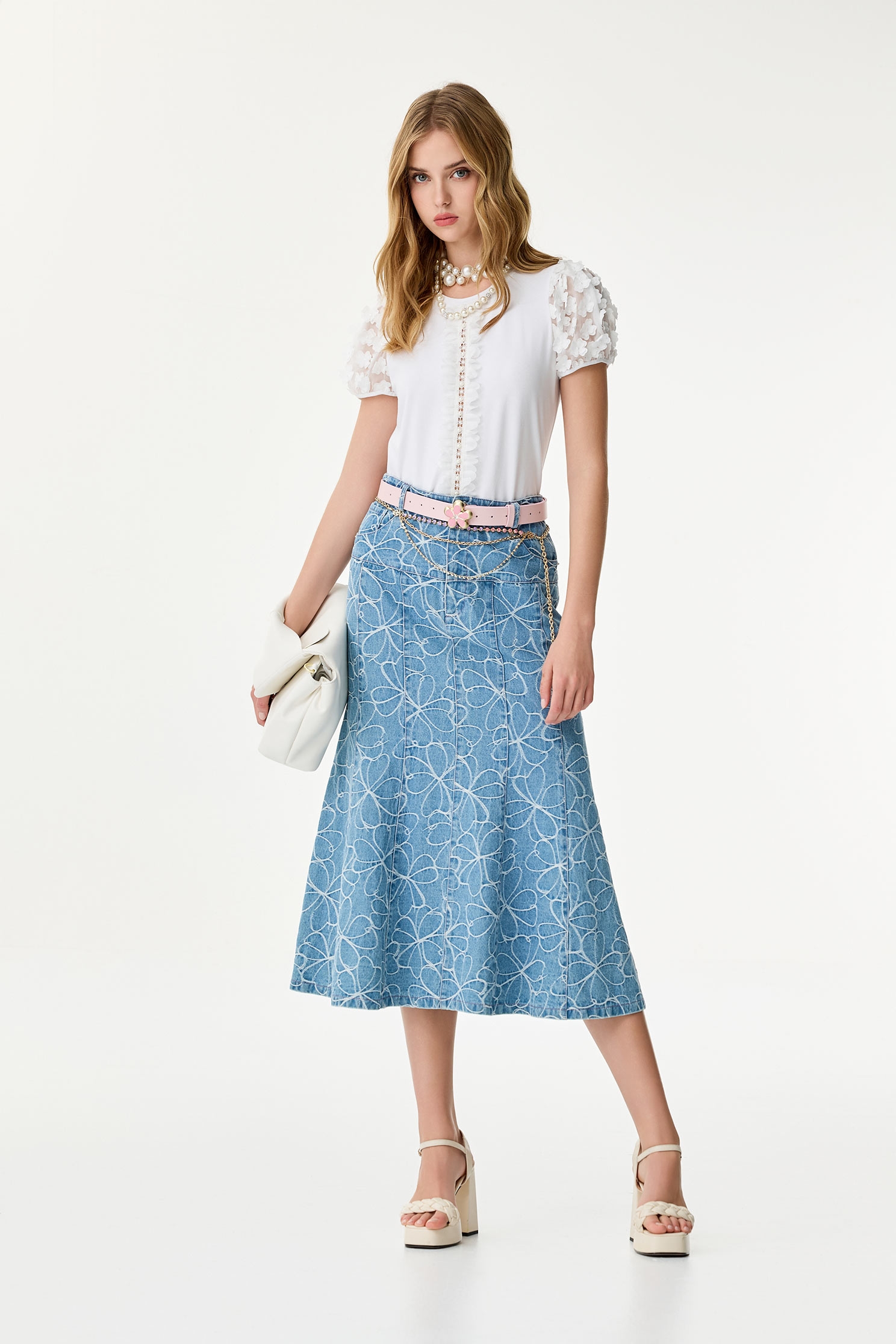 Floral Sleeve Detail TeeFloral Sleeve Detail Tee,T-shirts,Tops,Season (SS) Look,Lace