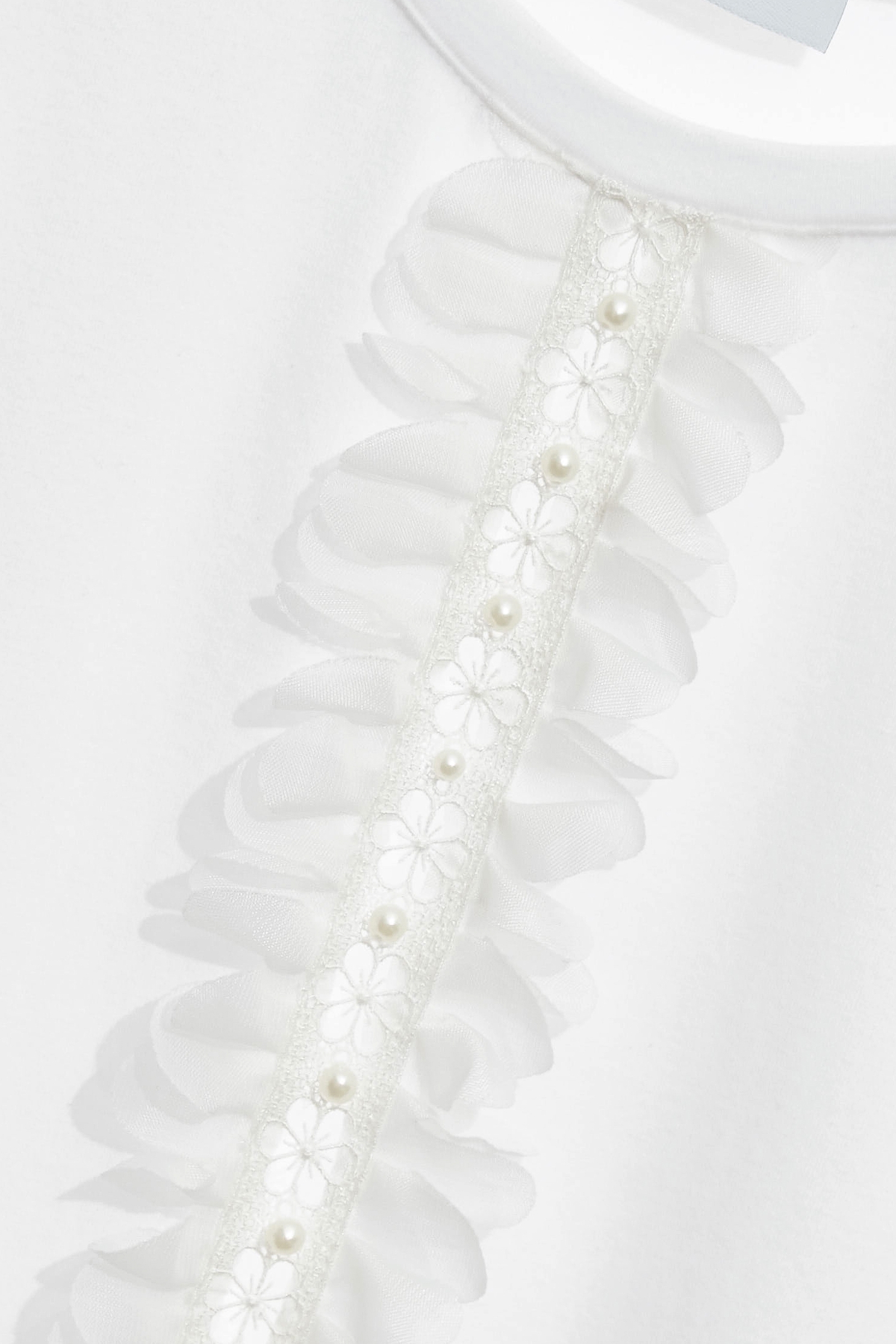 Floral Sleeve Detail TeeFloral Sleeve Detail Tee,T-shirts,Tops,Season (SS) Look,Lace