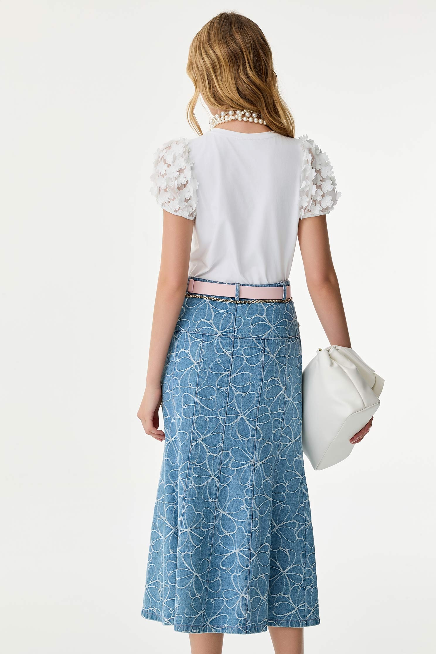 Floral Sleeve Detail TeeFloral Sleeve Detail Tee,T-shirts,Tops,Season (SS) Look,Lace